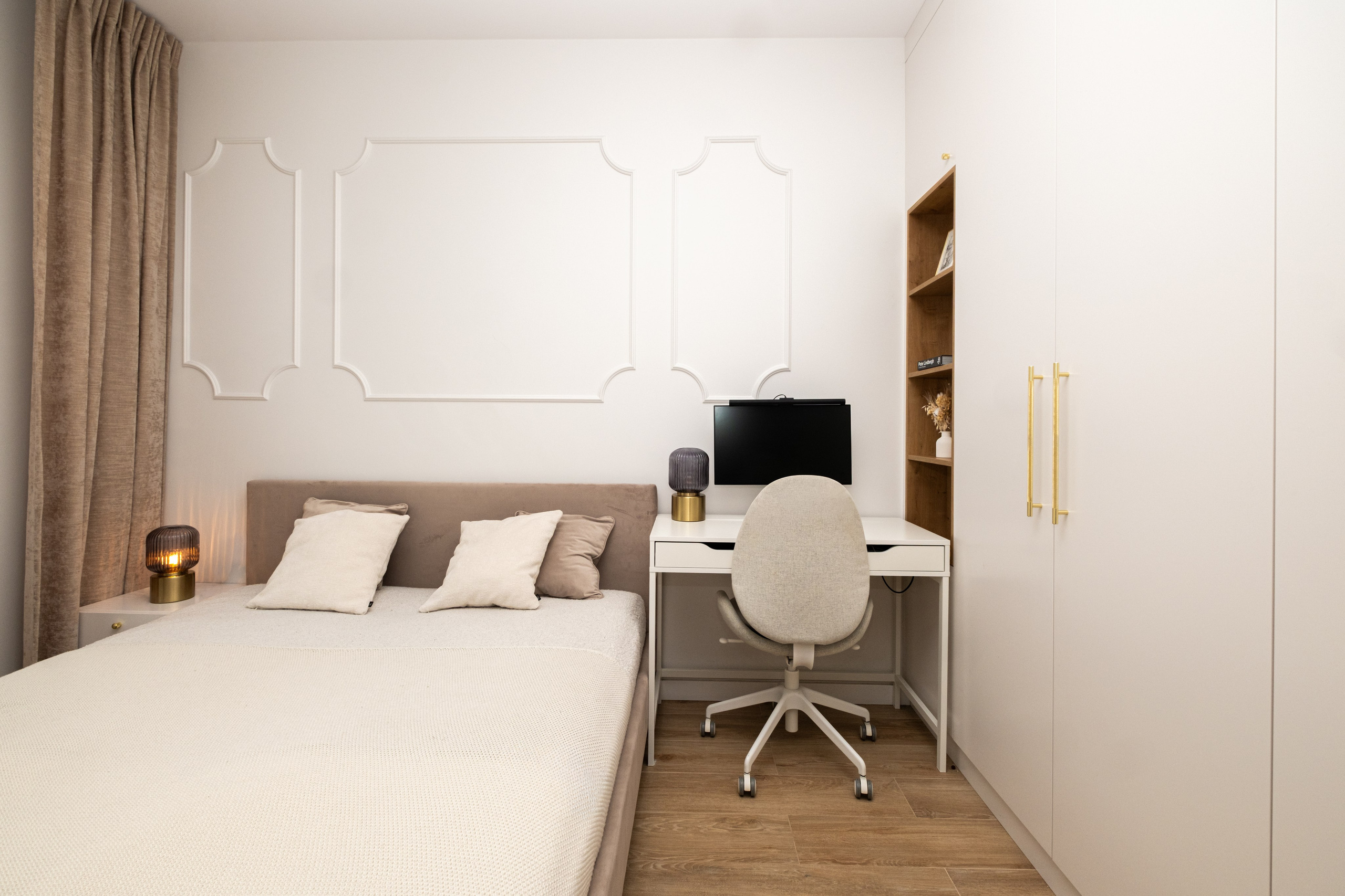 Przytulny apartament z tarasem — Zdjęcia nieruchomości. Fotograf nieruchomości