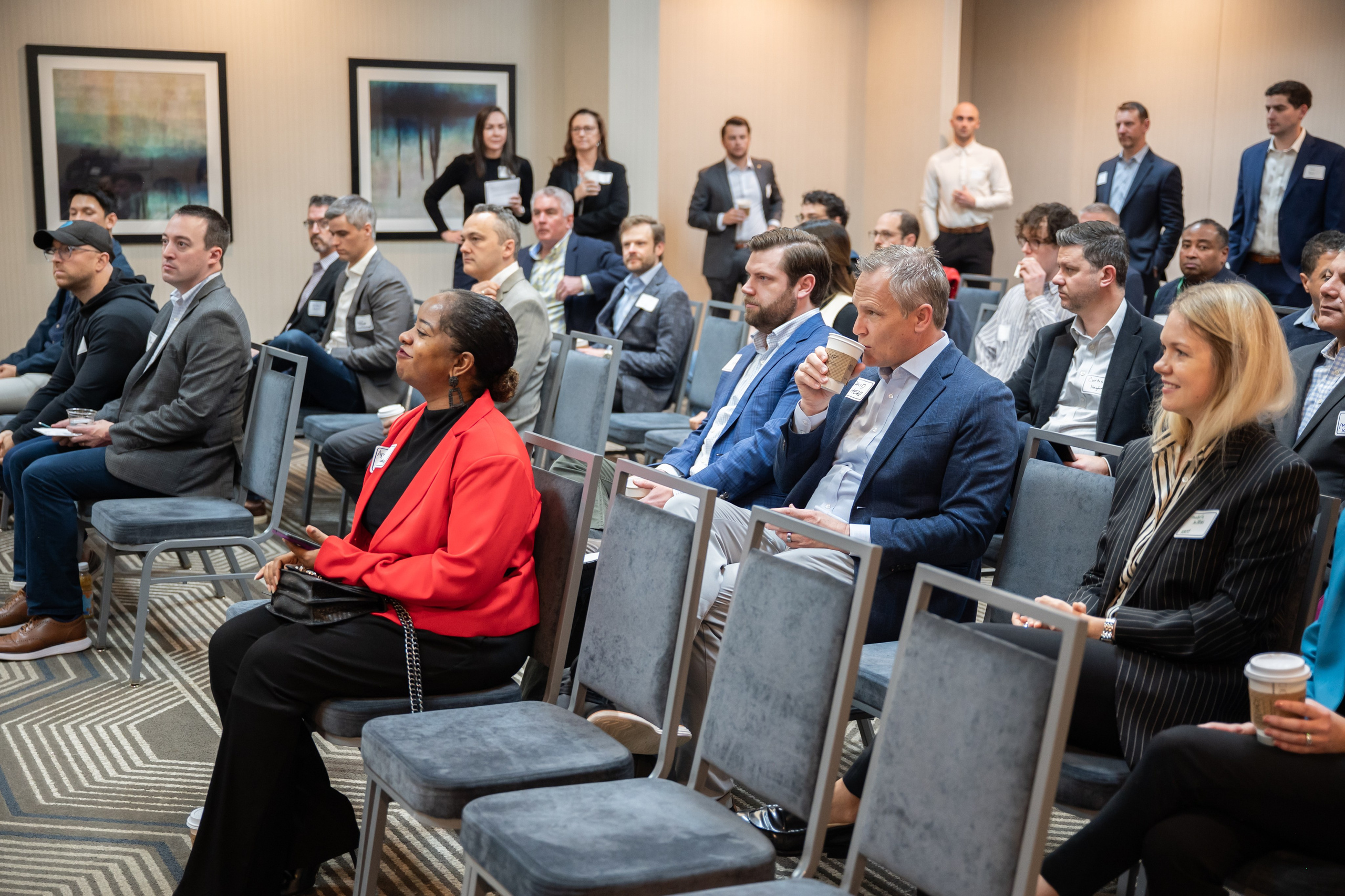 Executive Roundtable networking. Portrait photographer in Charlotte, North Carolina