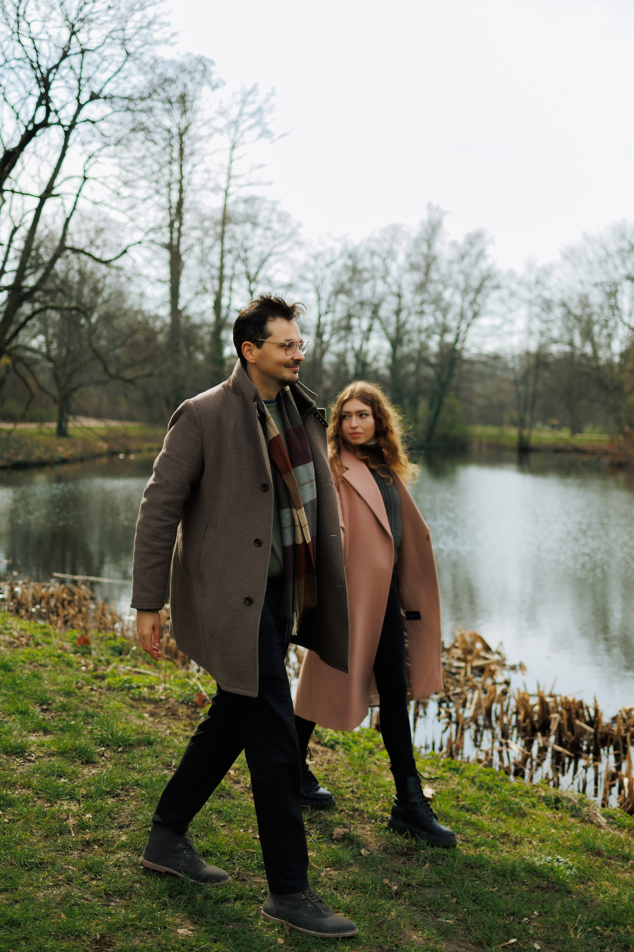 Love Story in Leipzig Park. Emotional&Cinematic Couple Photoshoot by Kristina Kozheltsova. Kristina Kozheltsova- Soulful Portrait&Lifestyle&Love Story Photographer in Leipzig, Germany