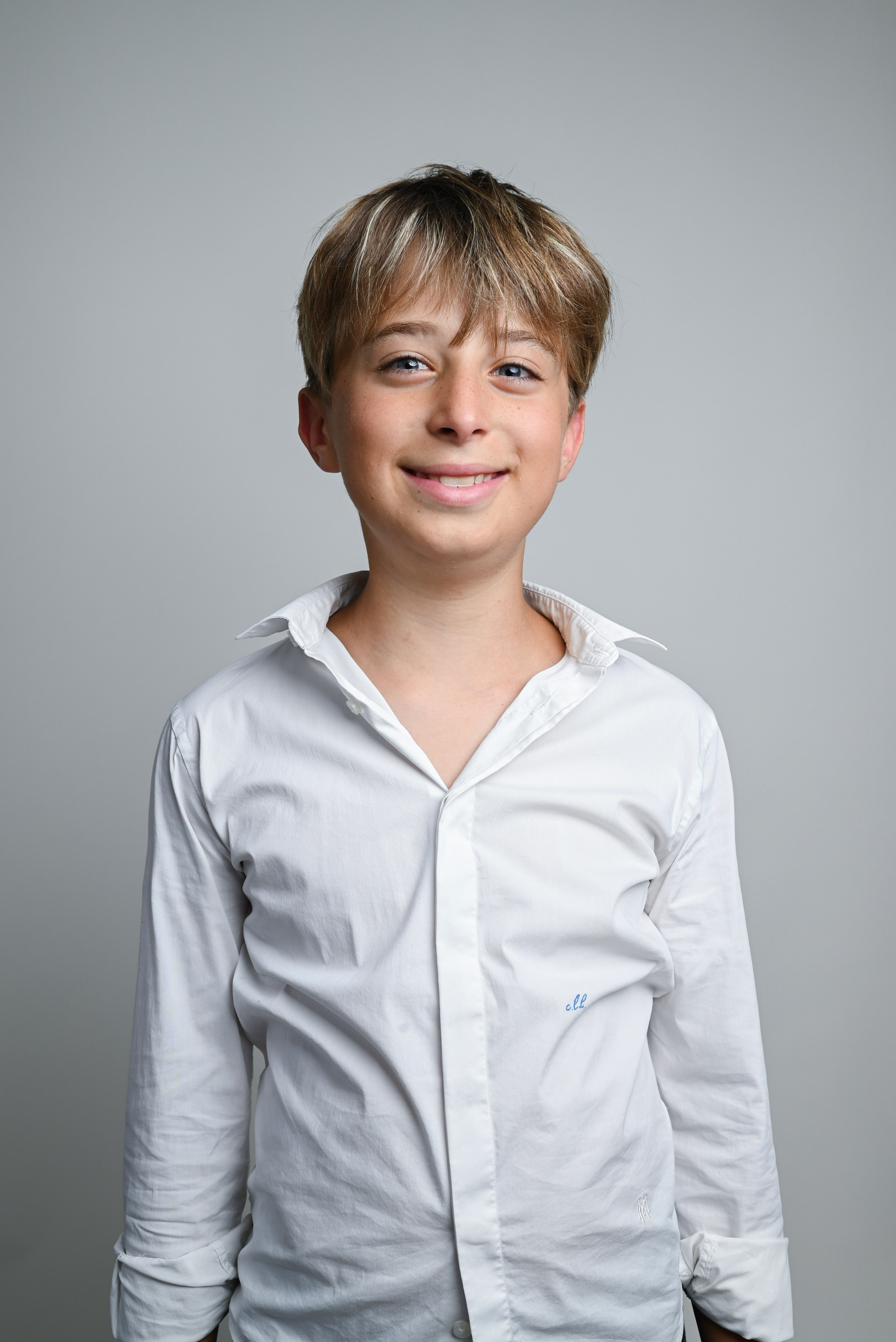 Photo Shooting in studio mother with son