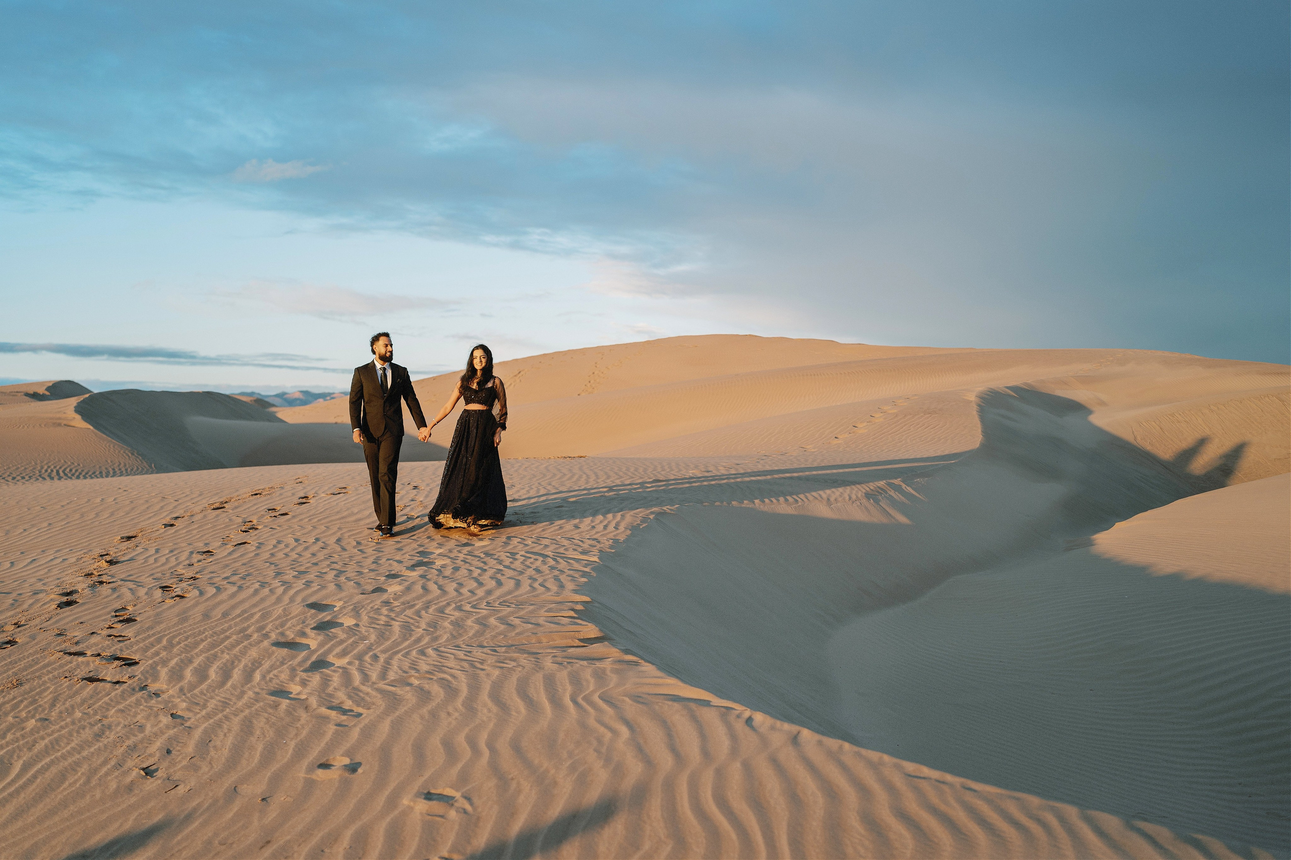 Elopement at Pismo Beach Sand Dunes, California. Wedding Photography & Videography Team in California, Los Angeles, San Francisco, San Diego and Travel
