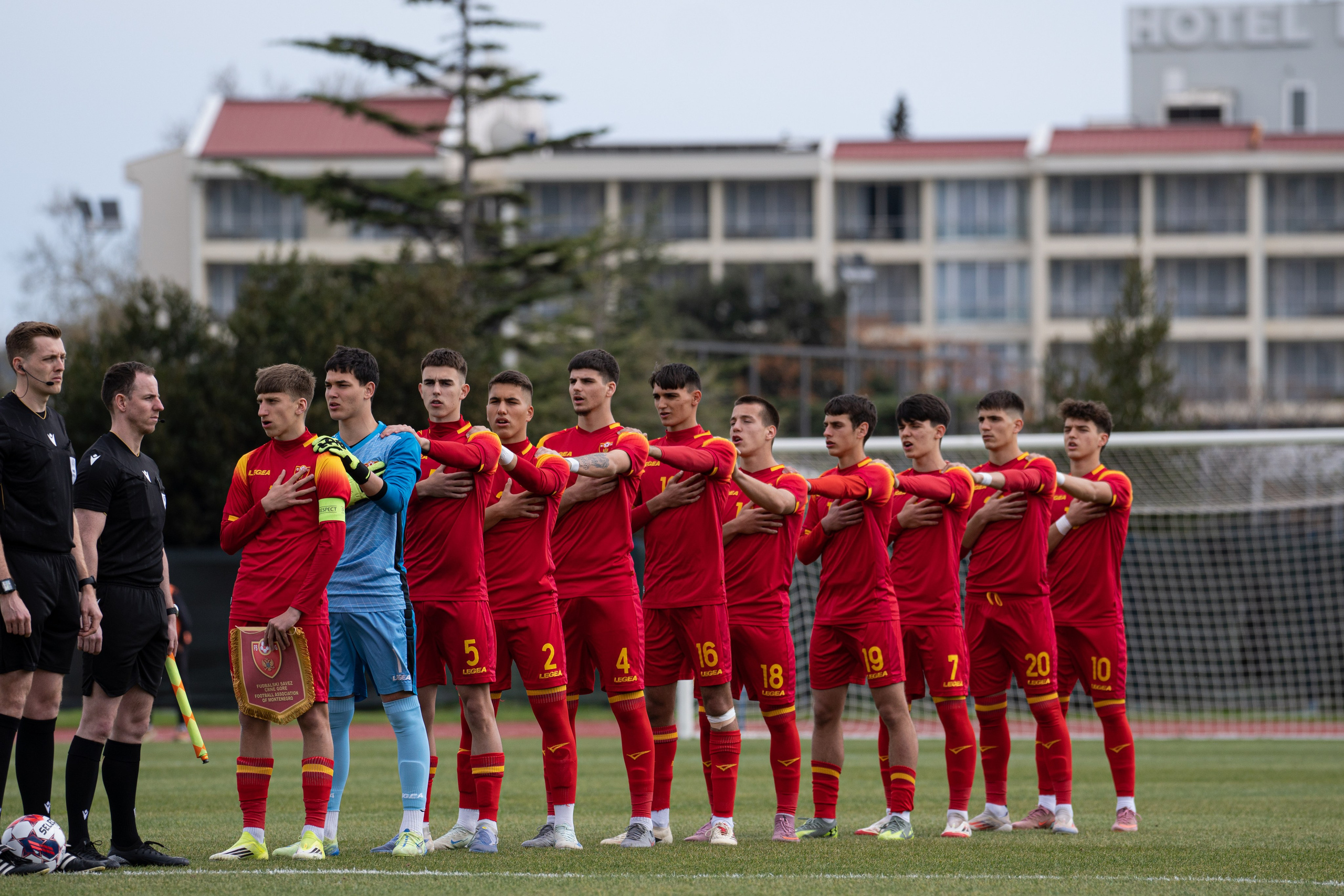 U17 Montenegro National Team. Sports photography
