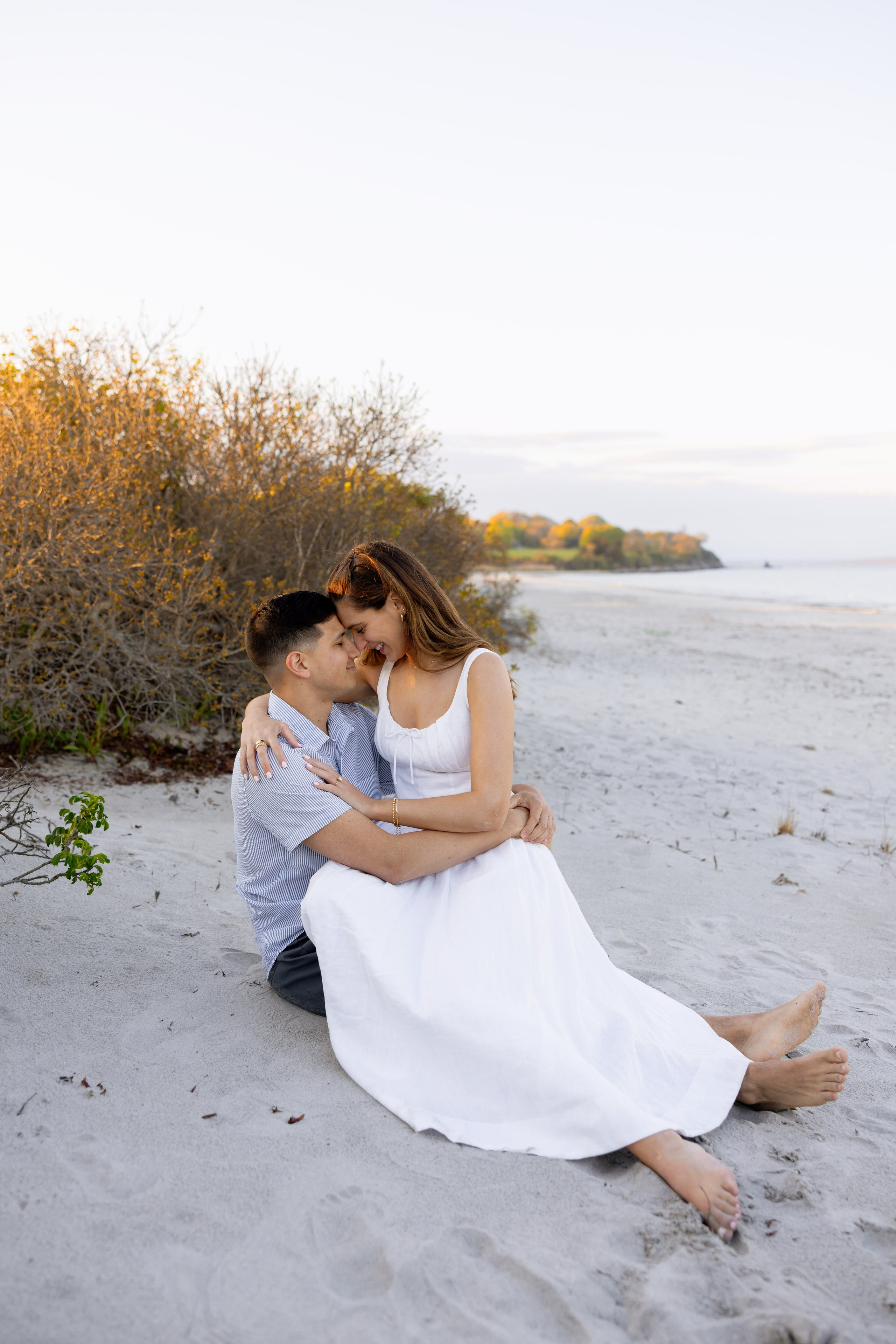 Bella & Nick — Sunset Engagement. Rhode Island Wedding Photographer Tati Simpson