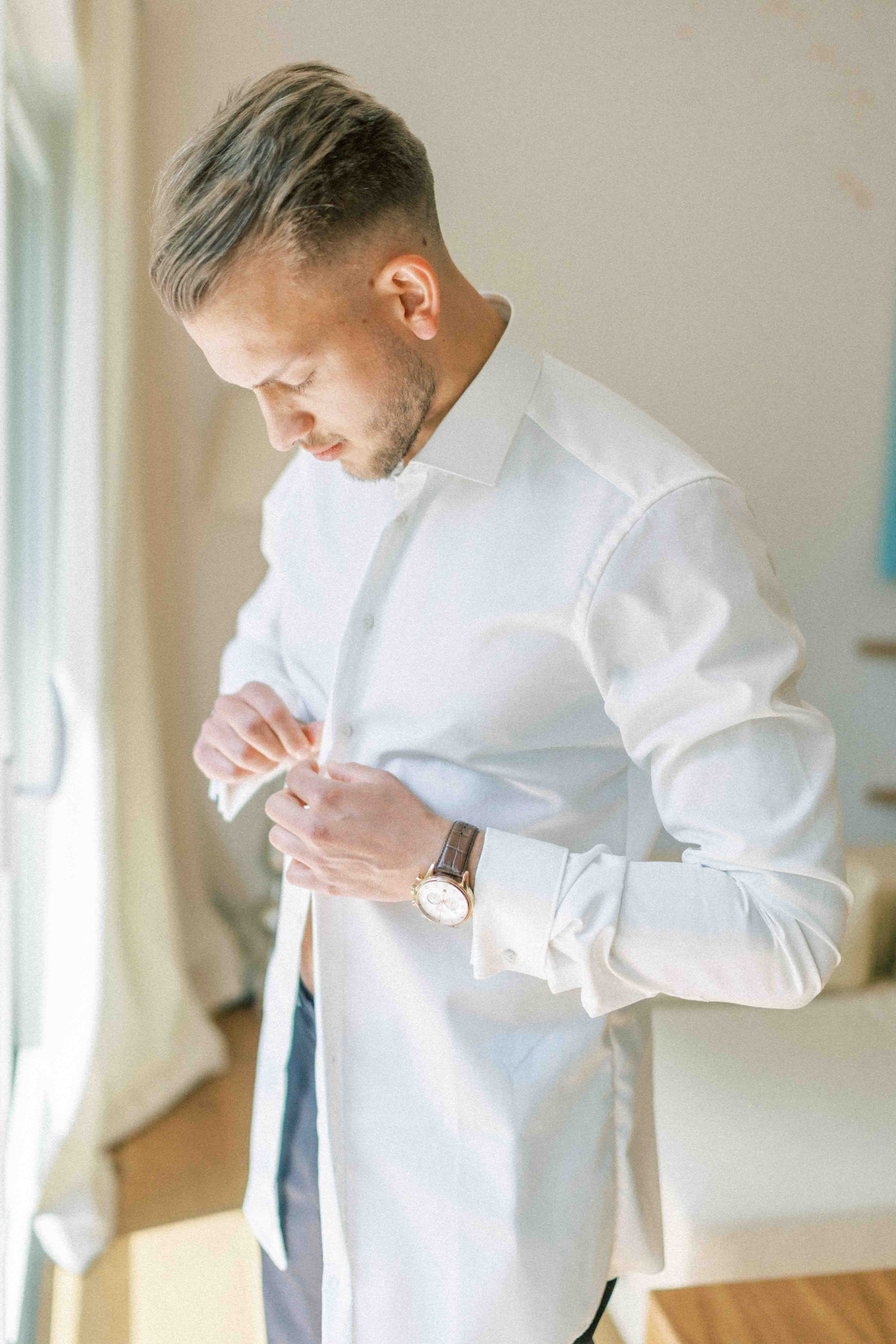 getting ready bräutigam hochzeit landhaus am see garbsen