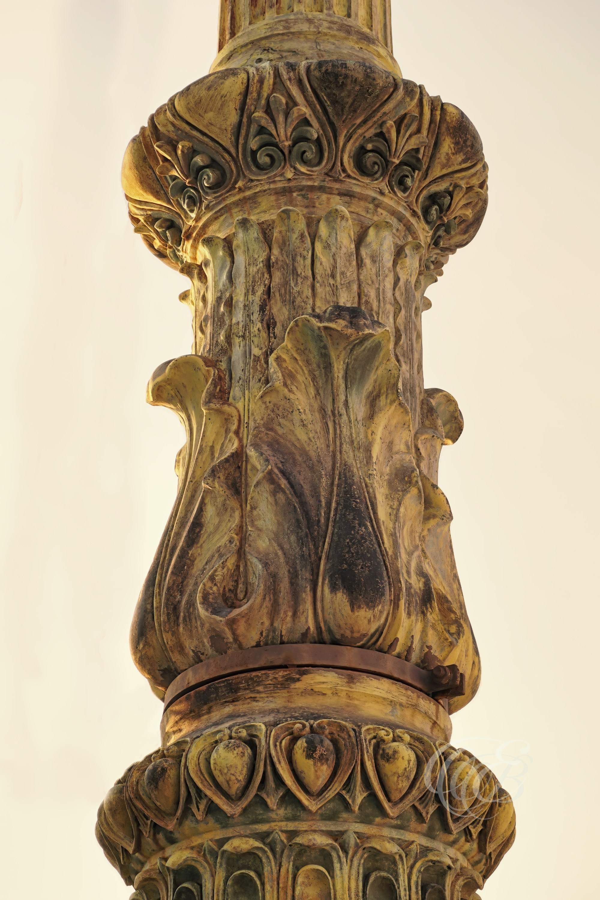 Rome Italy — The Vittoriano flagpole — Eduardo Bartoli Fine Art Photography — Close-up photograph of the flagpole on the Vittoriano monument in Rome, Italy — photography by Eduardo Bartoli.