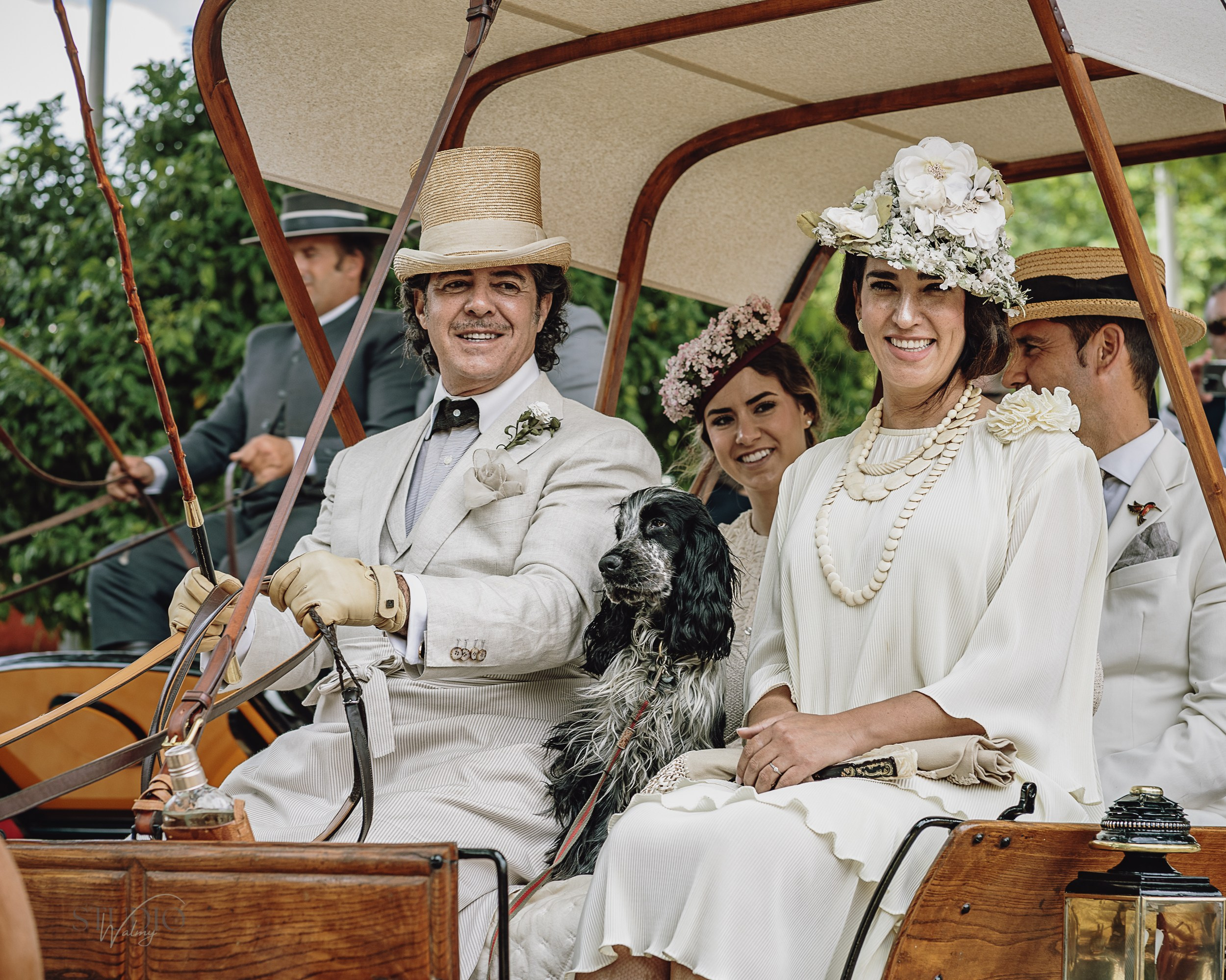 Sesión de fotos en feria de Abril de Sevilla. Inicio