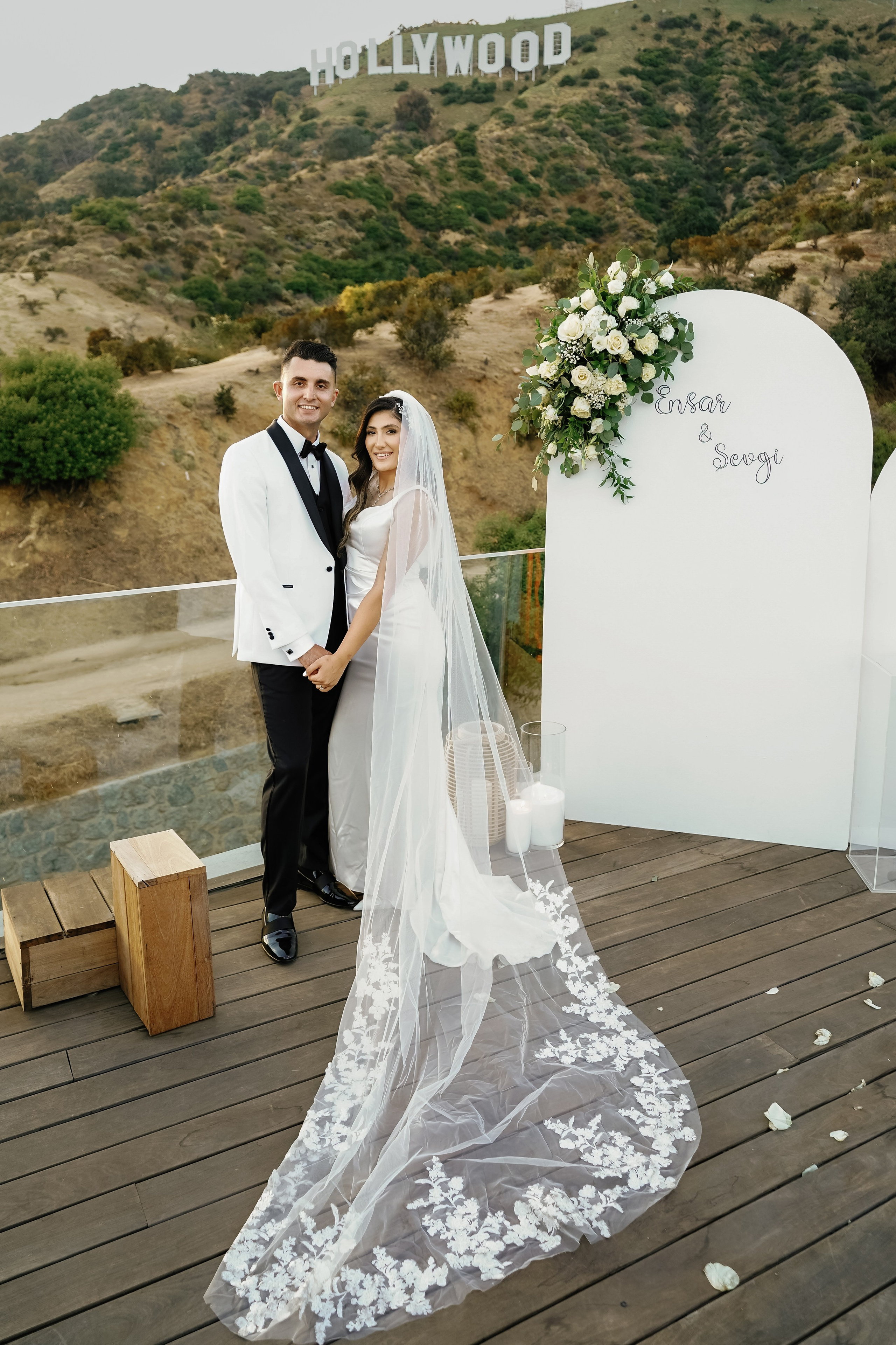 Wedding at the Hollywood Sign Venue, Los Angeles, California. Wedding Photography & Videography Team in California, Los Angeles, San Francisco, San Diego and Travel