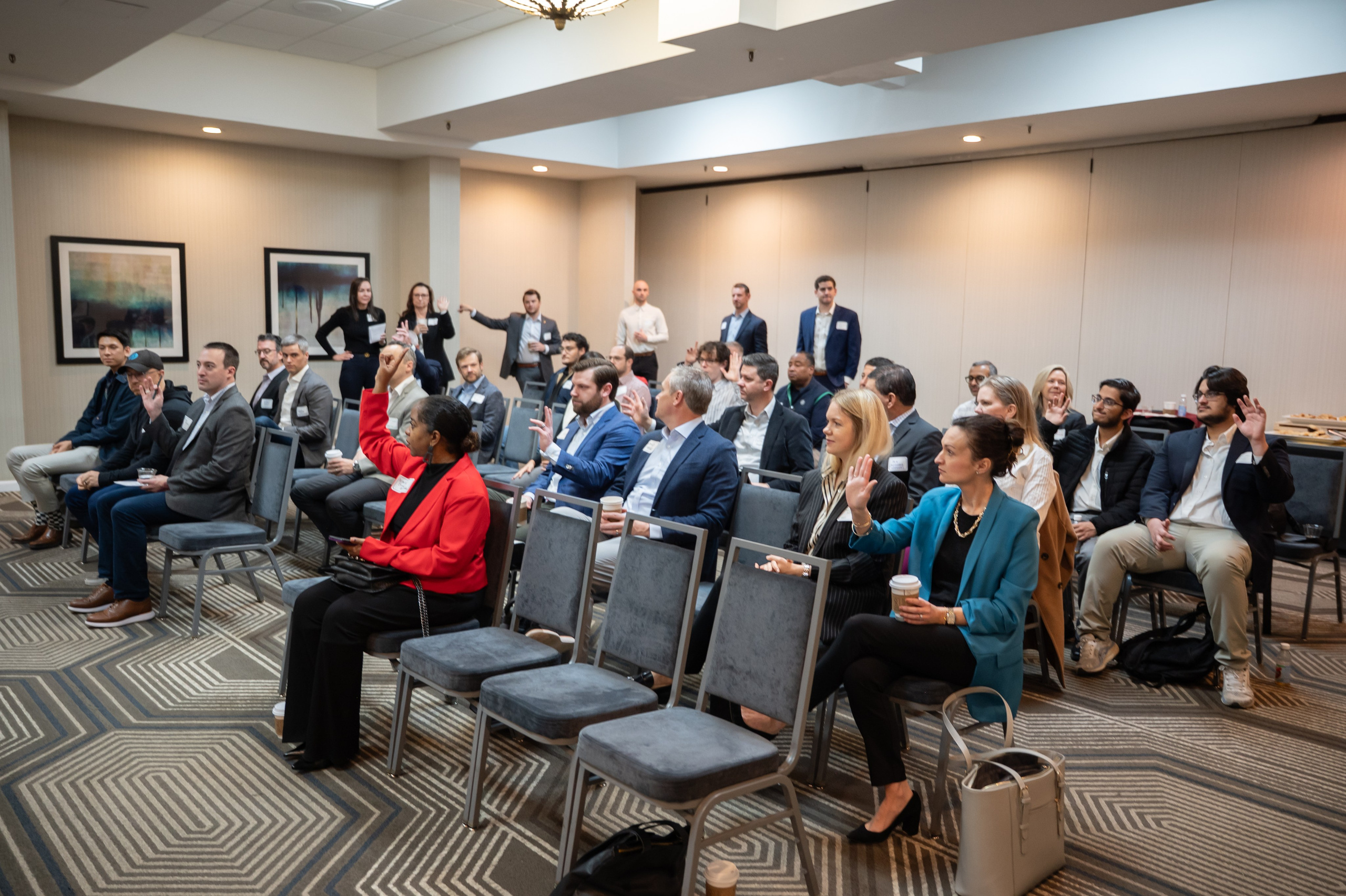 Executive Roundtable networking. Portrait photographer in Charlotte, North Carolina