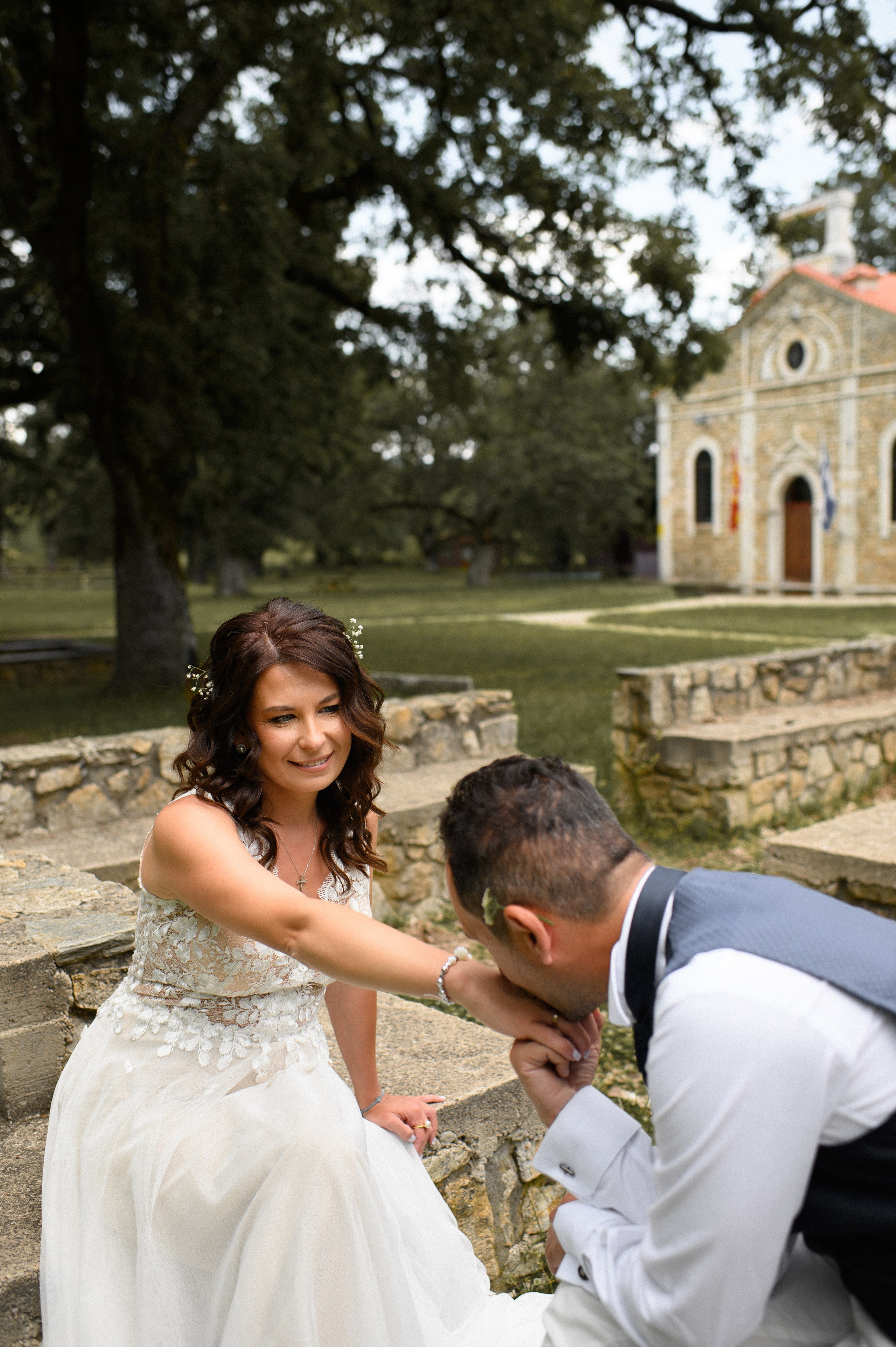 Wedding in Arnia Daria and George. Family, children, portrait, and event photography in Thessaloniki