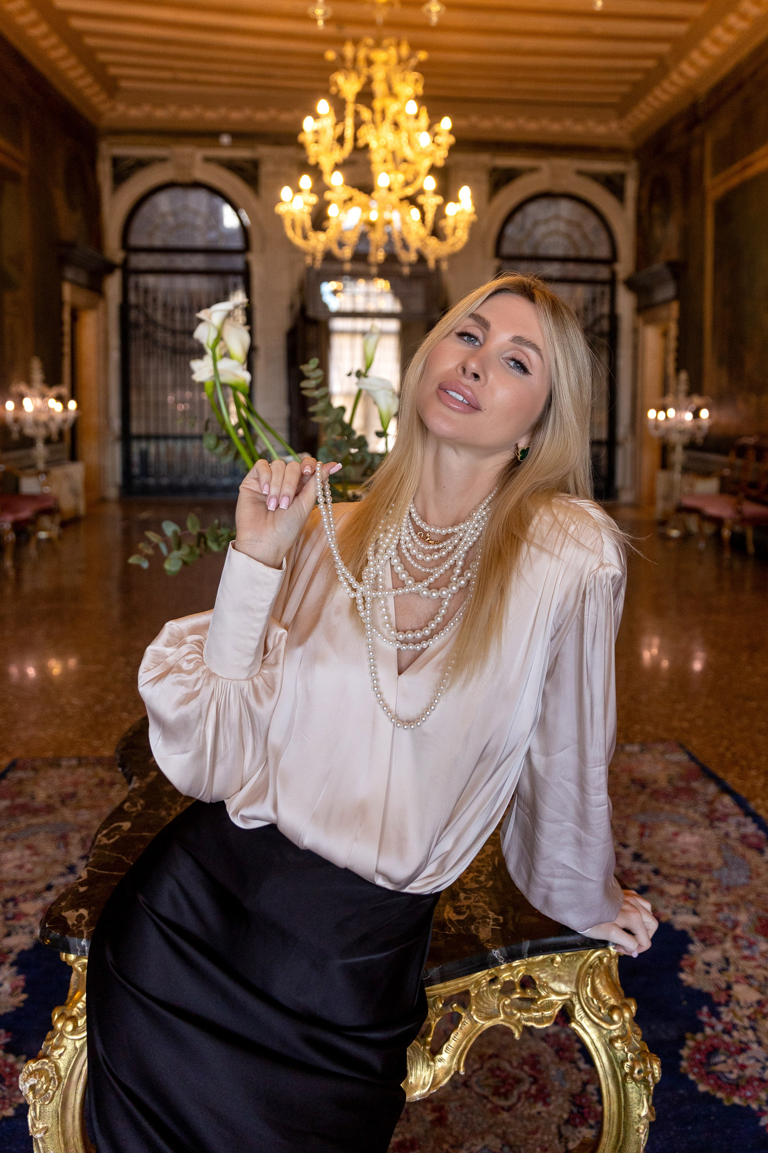 Yana at down in Venice