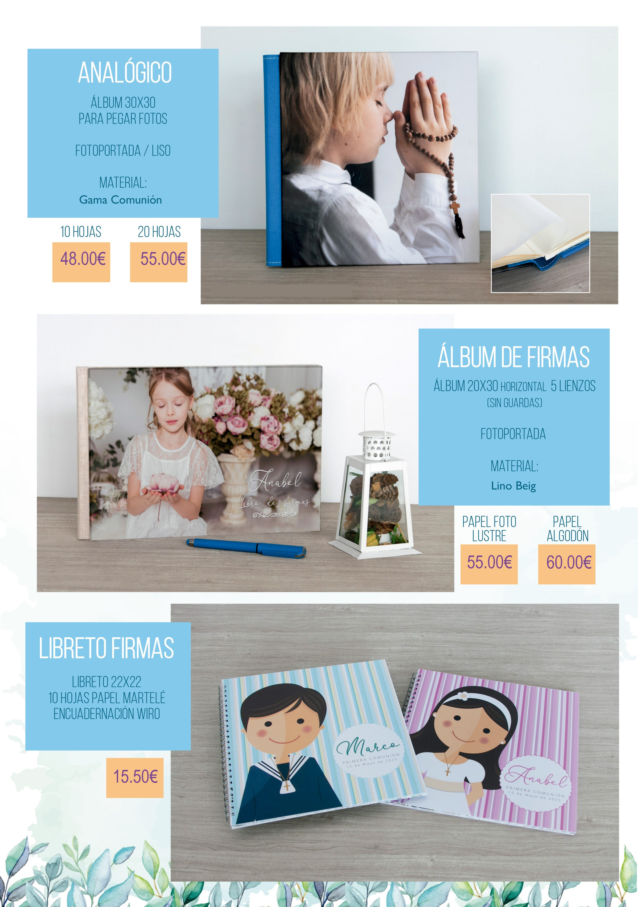 CatalogoComunion2026. Fotos con huella, fotografía de perros y mascotas en Sevilla