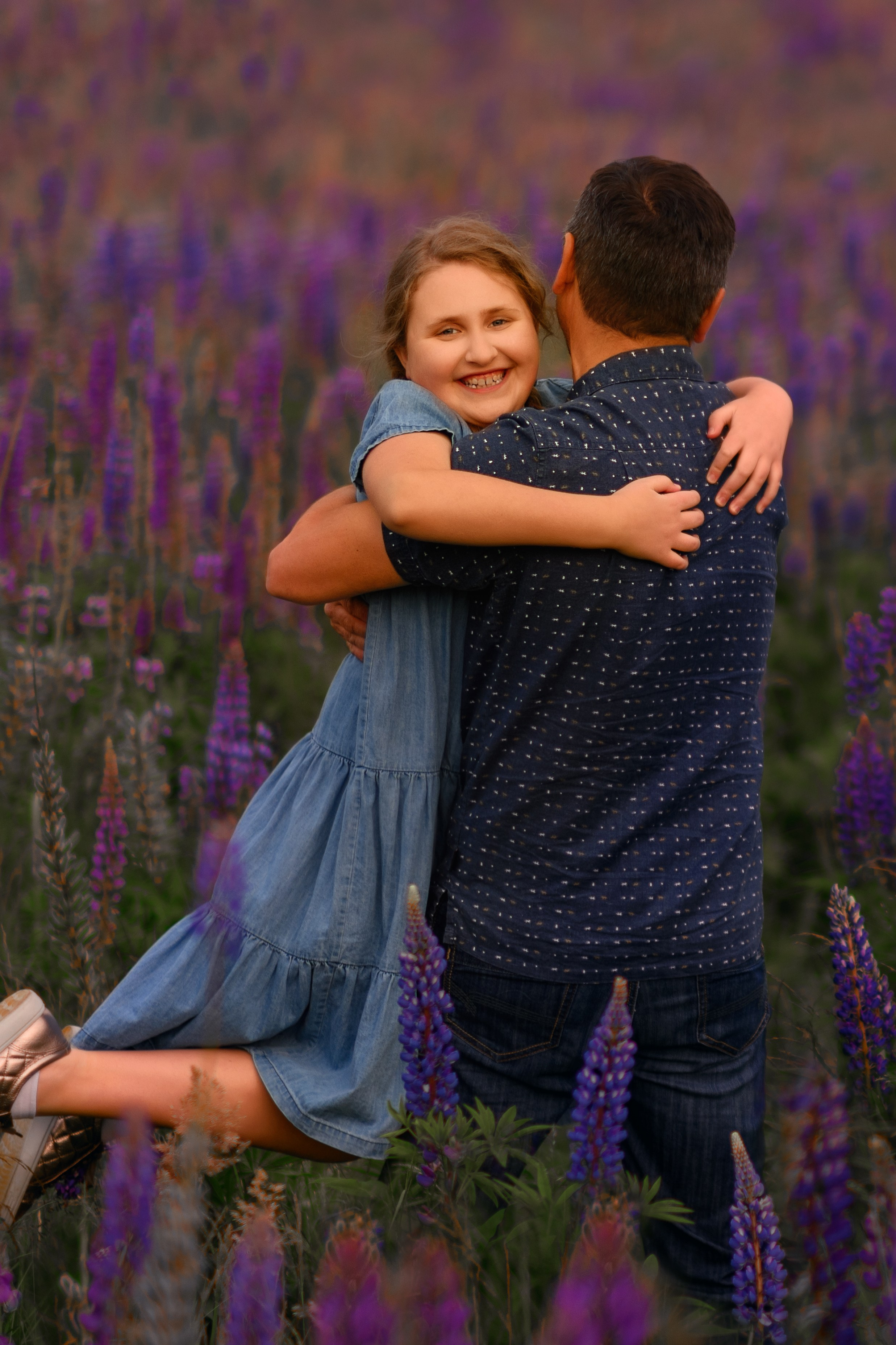Field of lupines. Wedding & portrait photography in the Seattle Area. Helen Michelle photographer