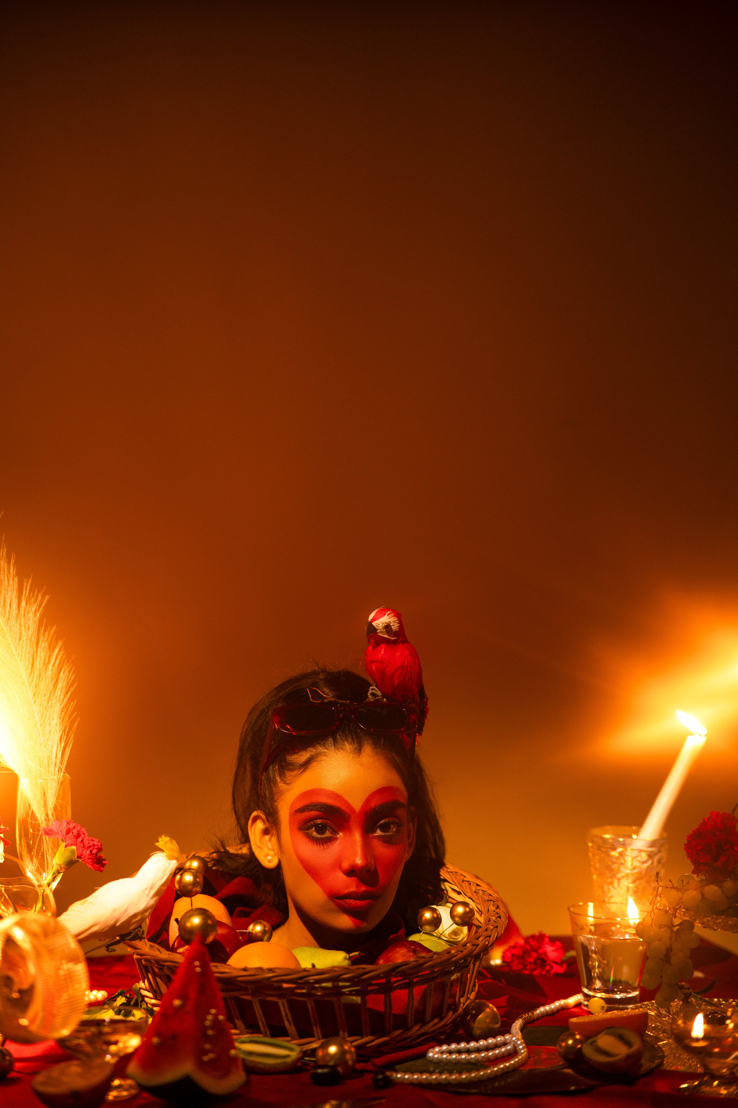 Creative Direction for head in basket Photoshoot