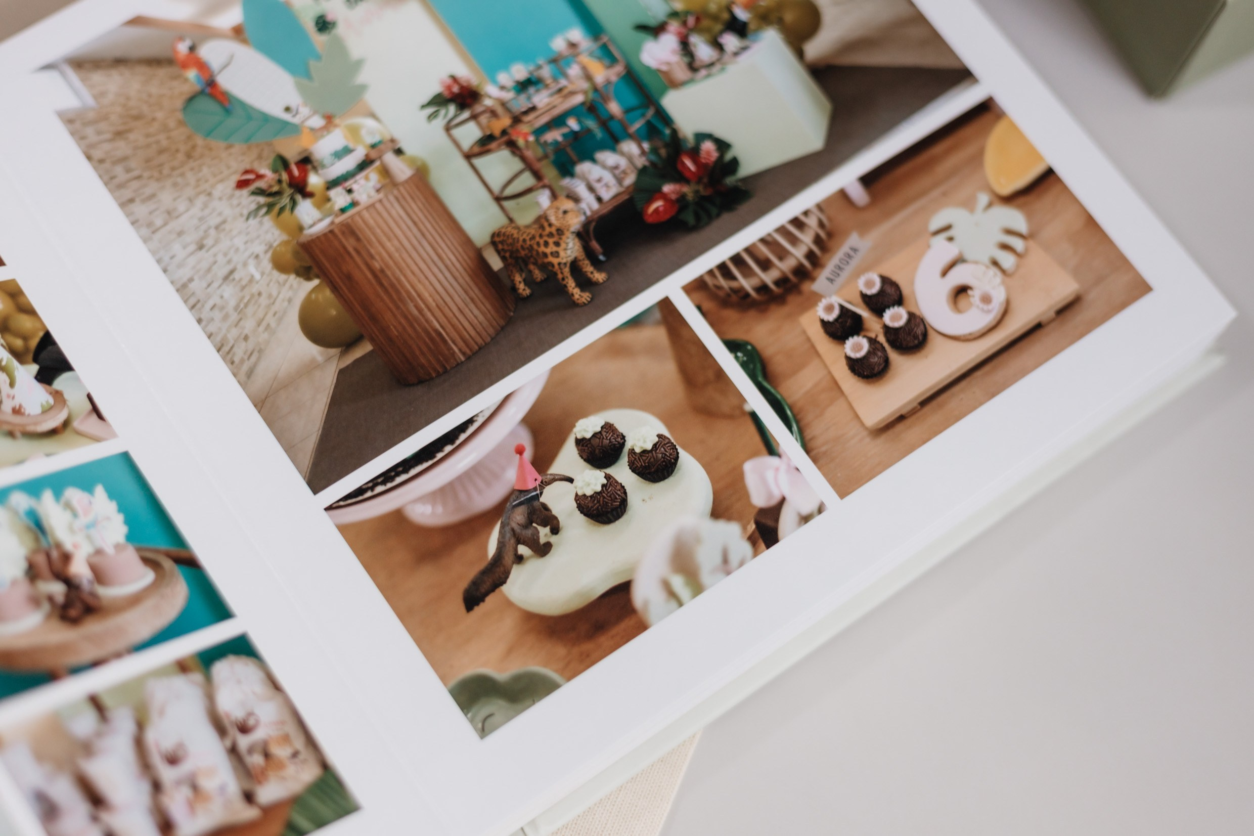 Álbum diagramado de família com papel fotográfico de alta qualidade