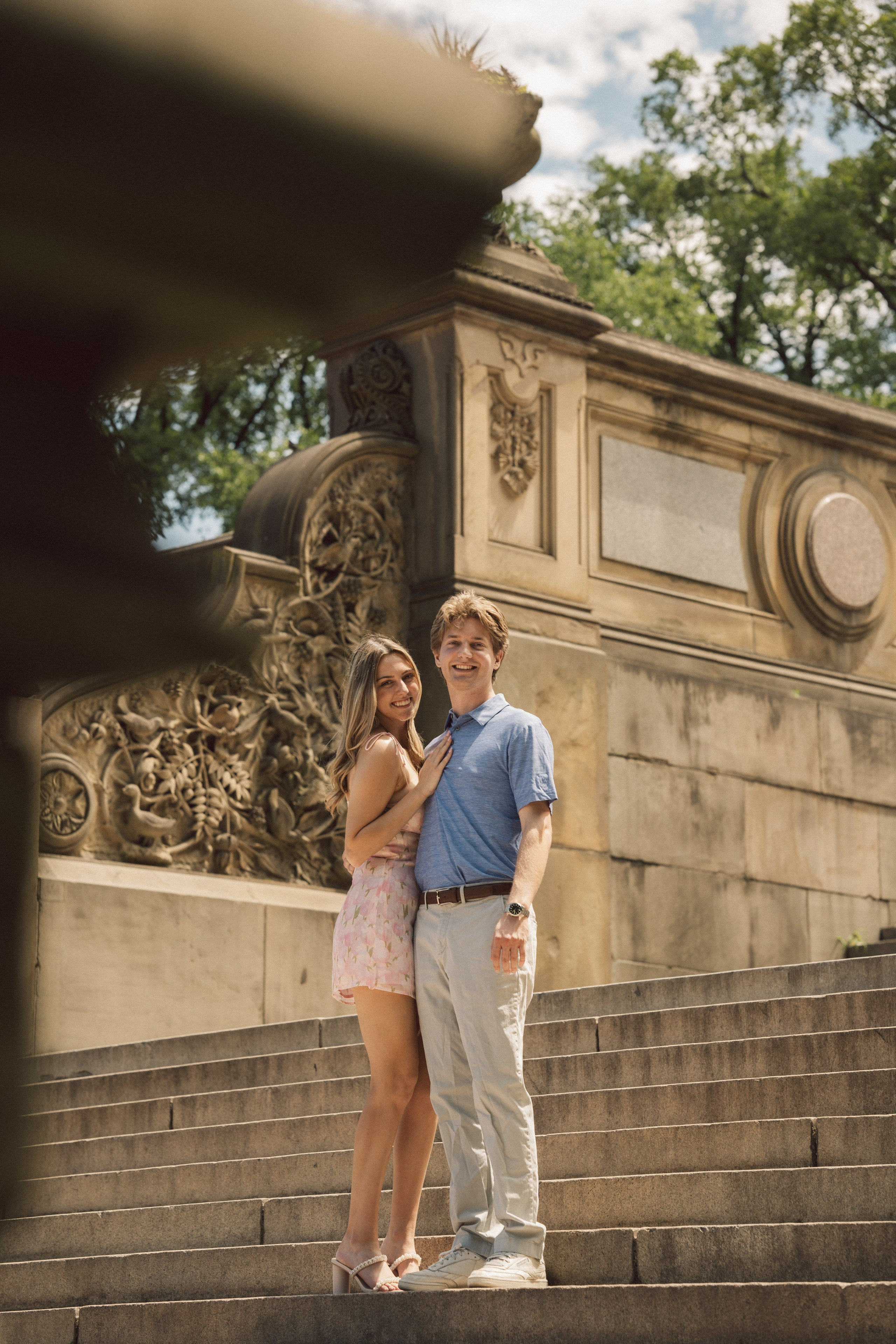 Surprise proposal Central Park. New York + destination photographer