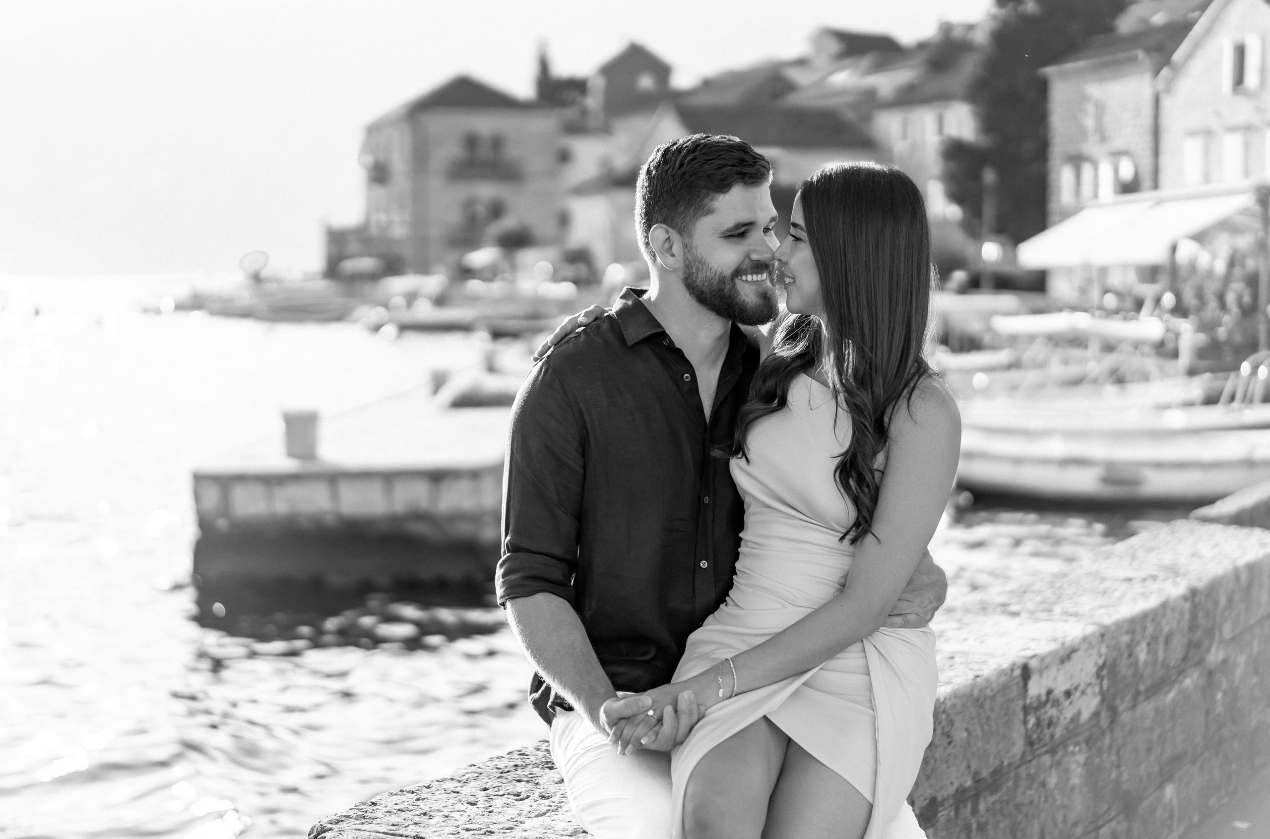 Perast Engagement Photoshoot. Bryllupsfotograf og videograf i Montenegro | Maria & Vasilii