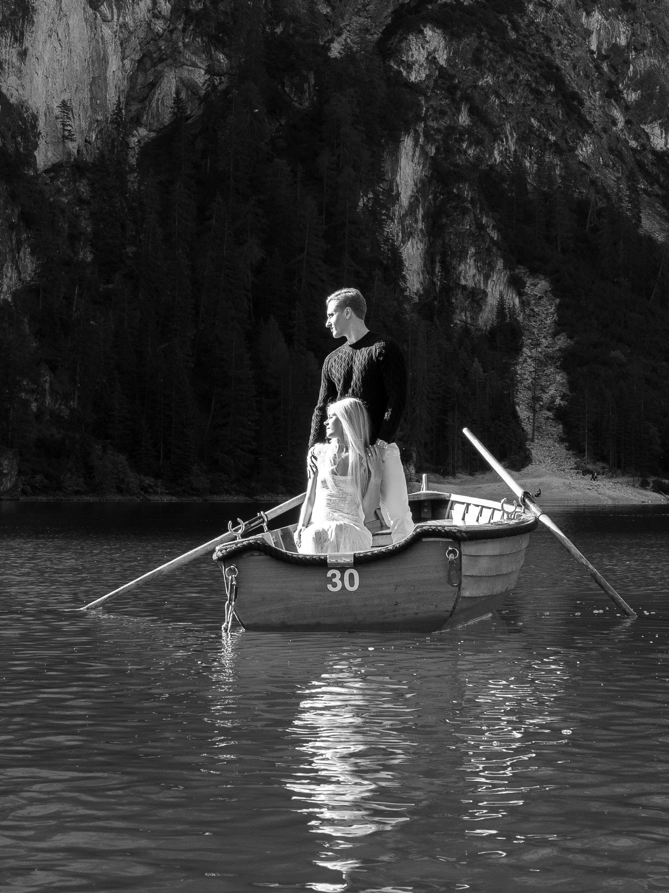 Proposal, Lake Braies, the Dolomites