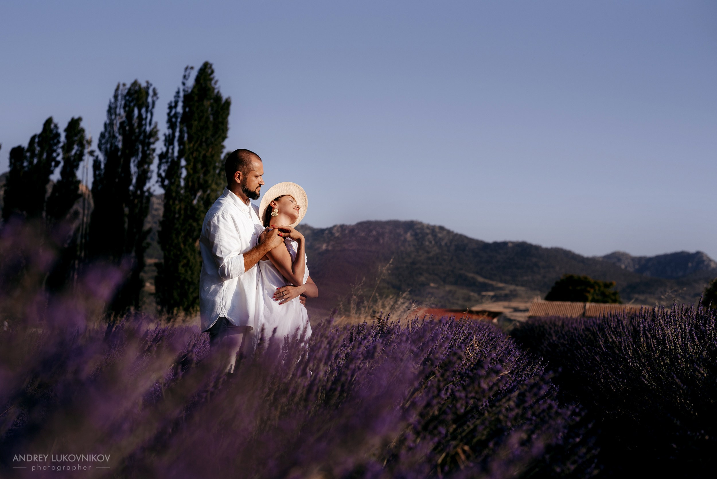 Love story in a Lavender field