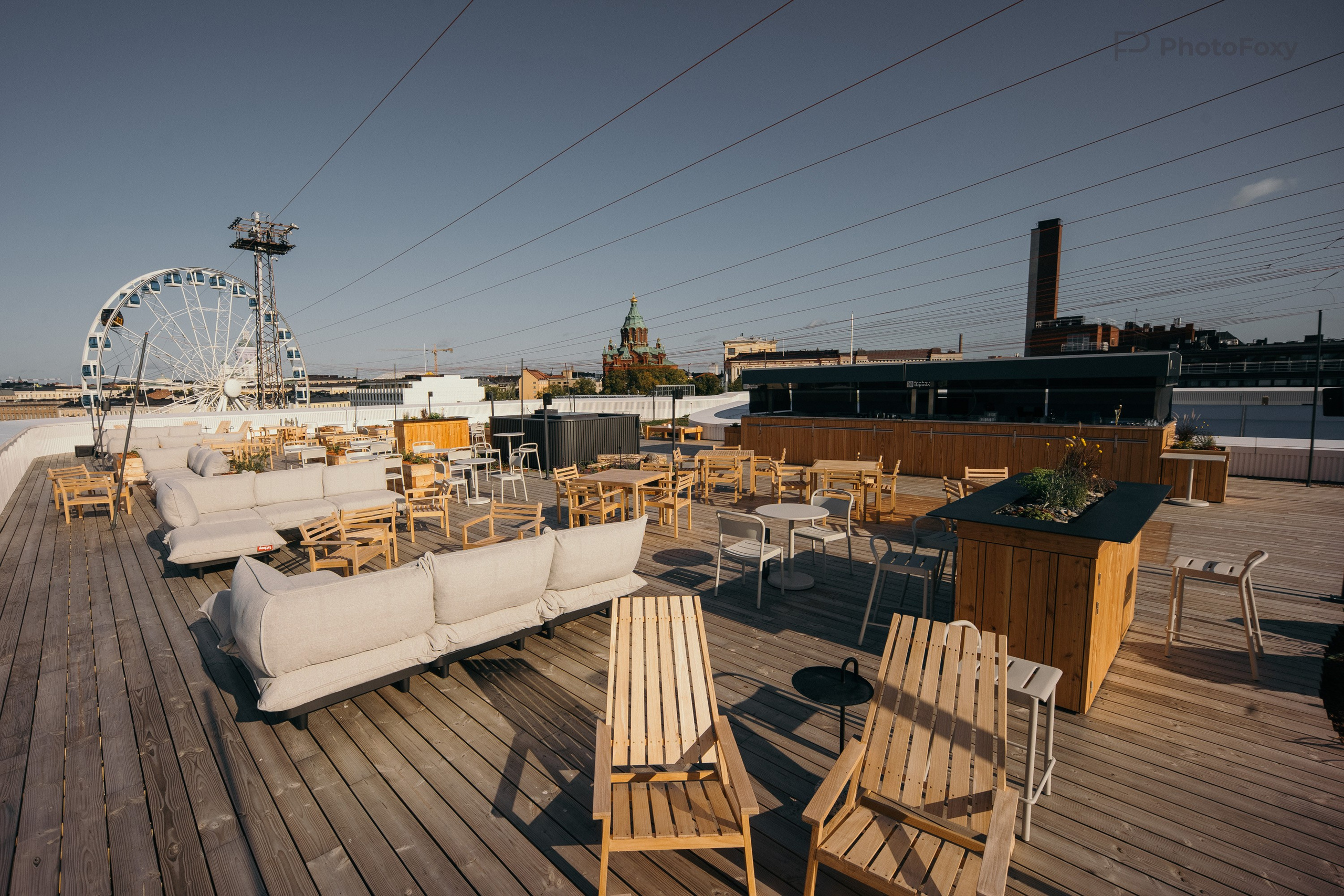 Hotelli Pier 4:n kattoterassi, Sokos. Valokuvaaja Lahti, Helsinki Elena Salonen