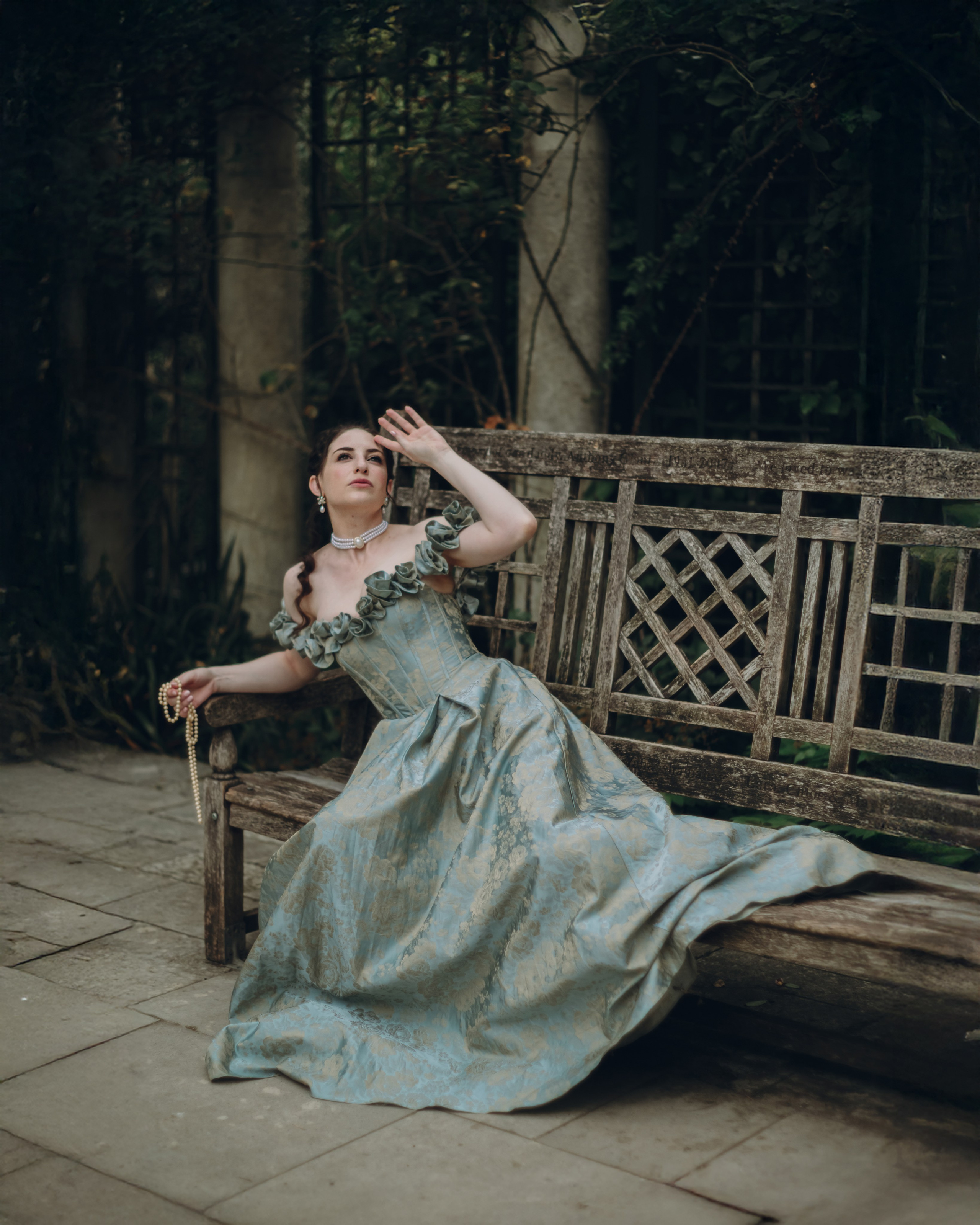 Outlander Inspired Photoshoot in an Overgrown Garden. Moth & Moss Photography