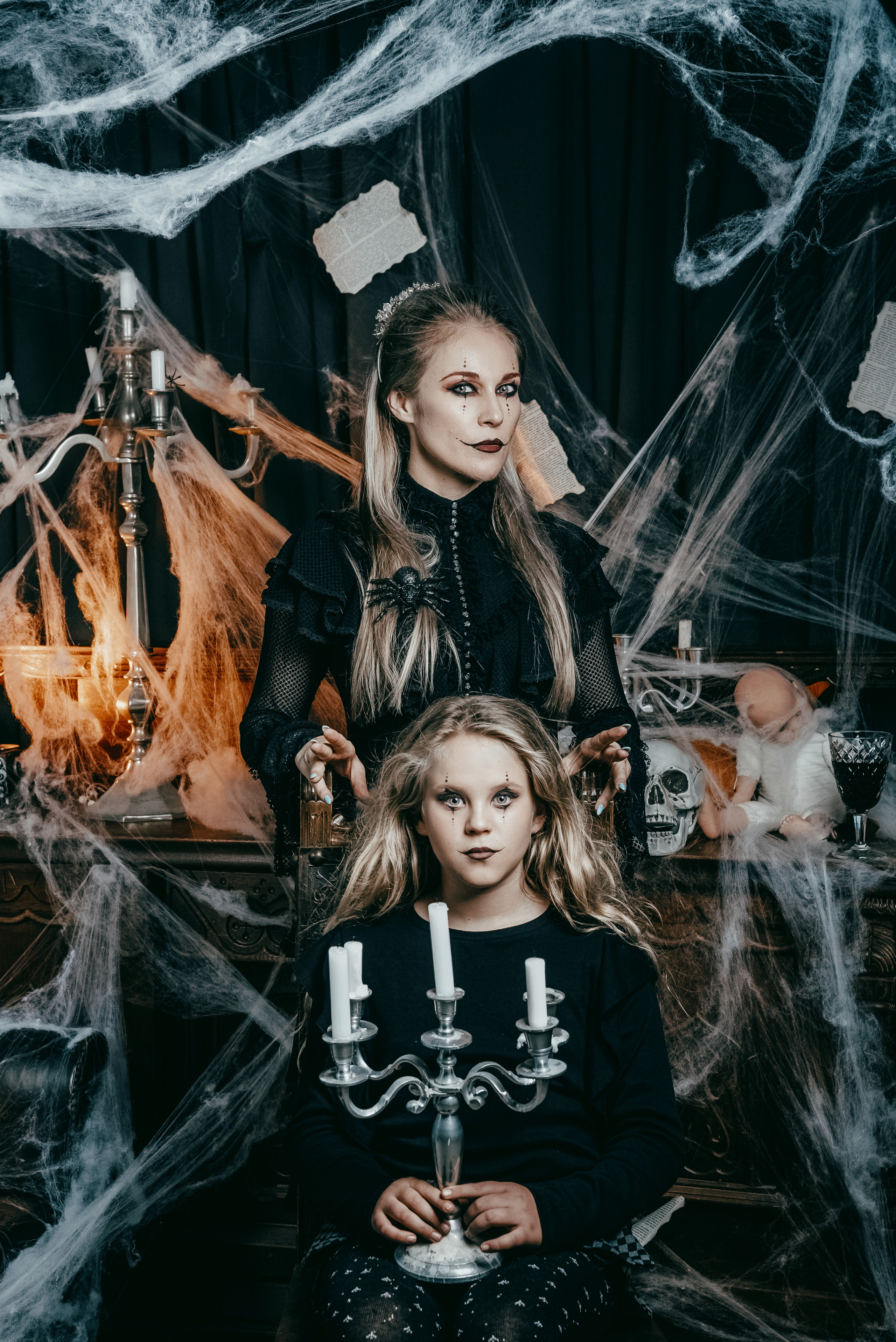 Halloween themed studio photo shoot 