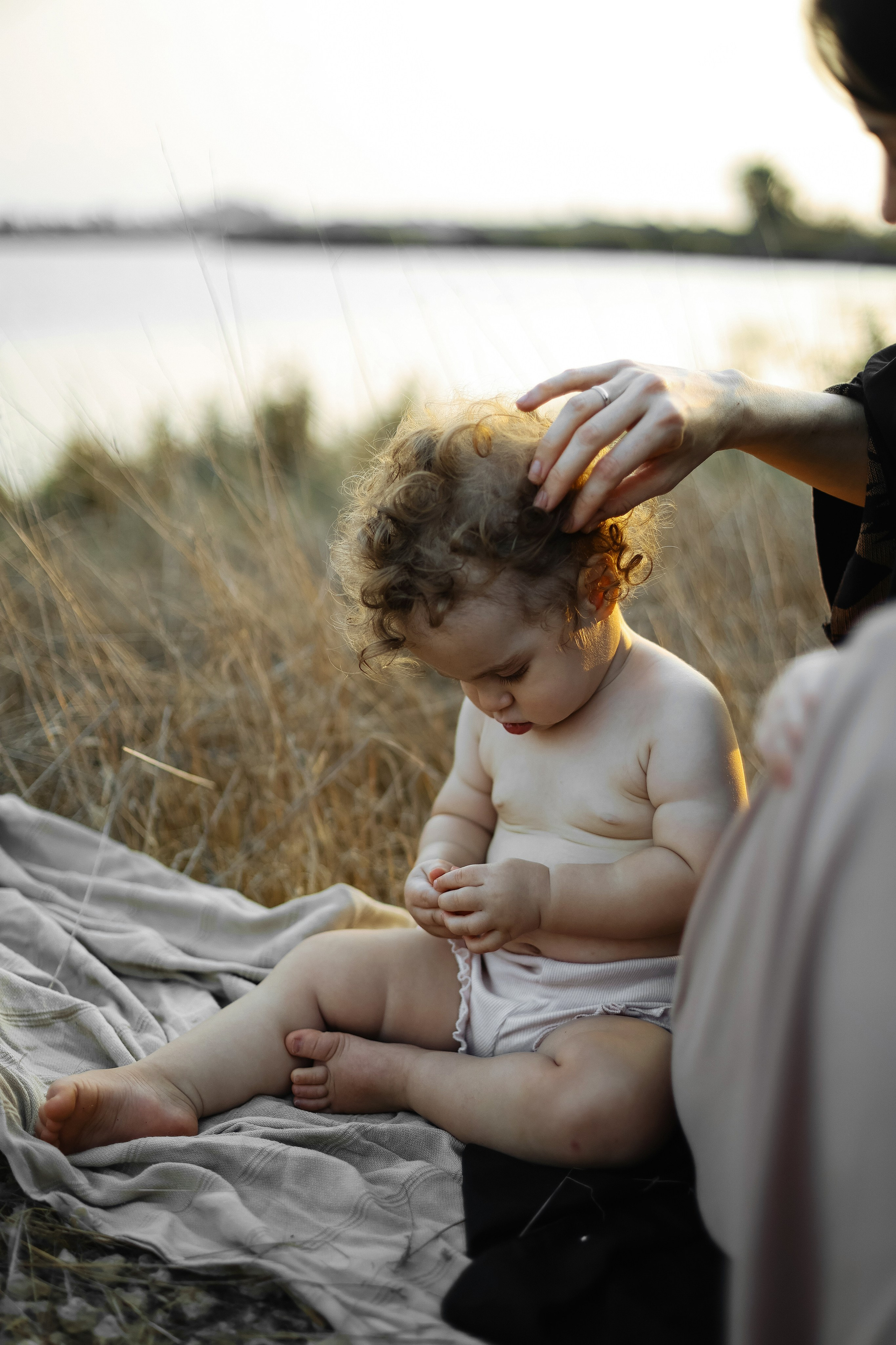 Little curls in Atlit. Family photographer in Israel