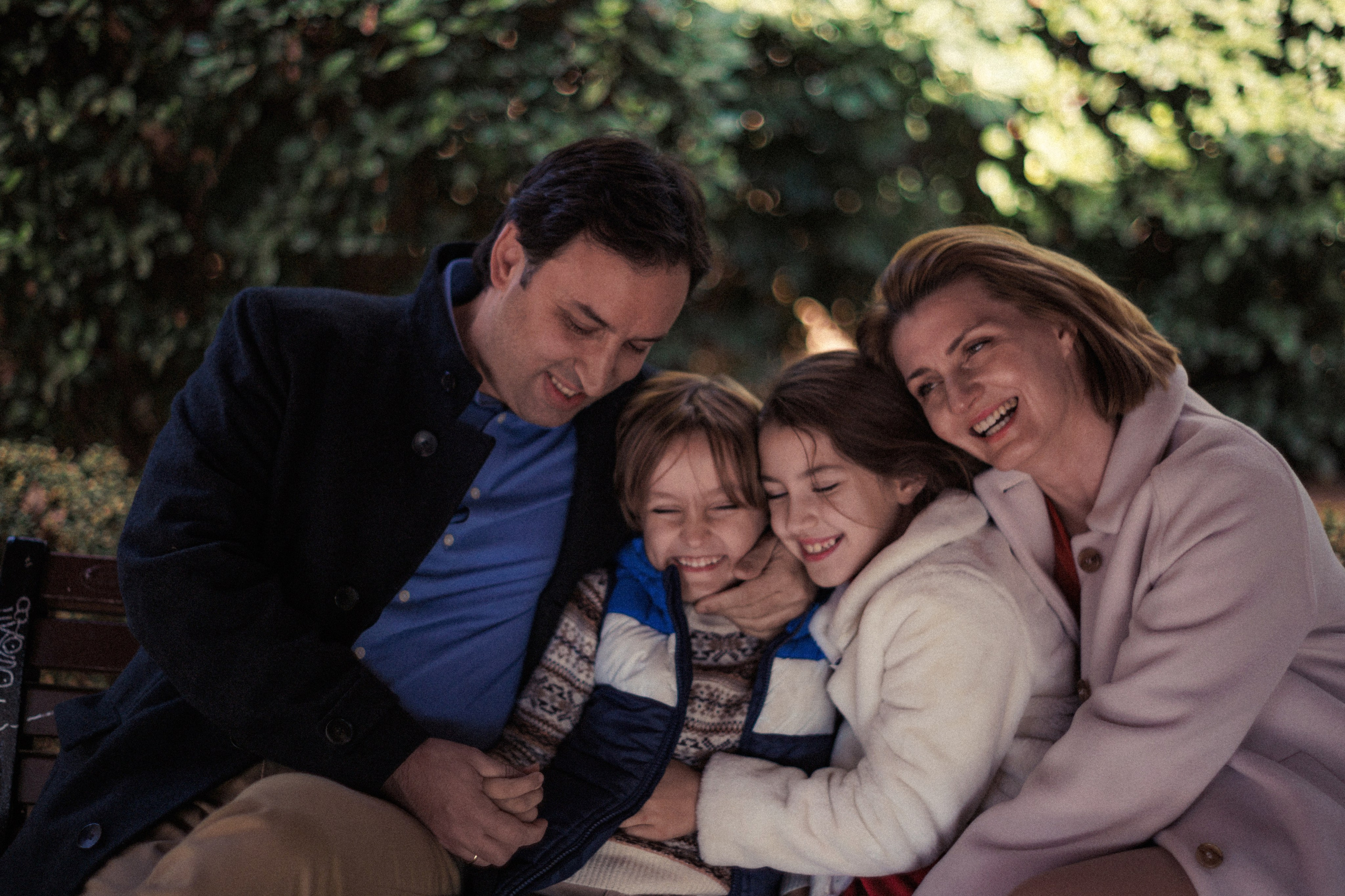 Autumn Family Photoshoot in park of Athens. Photographer in Greece Kristina