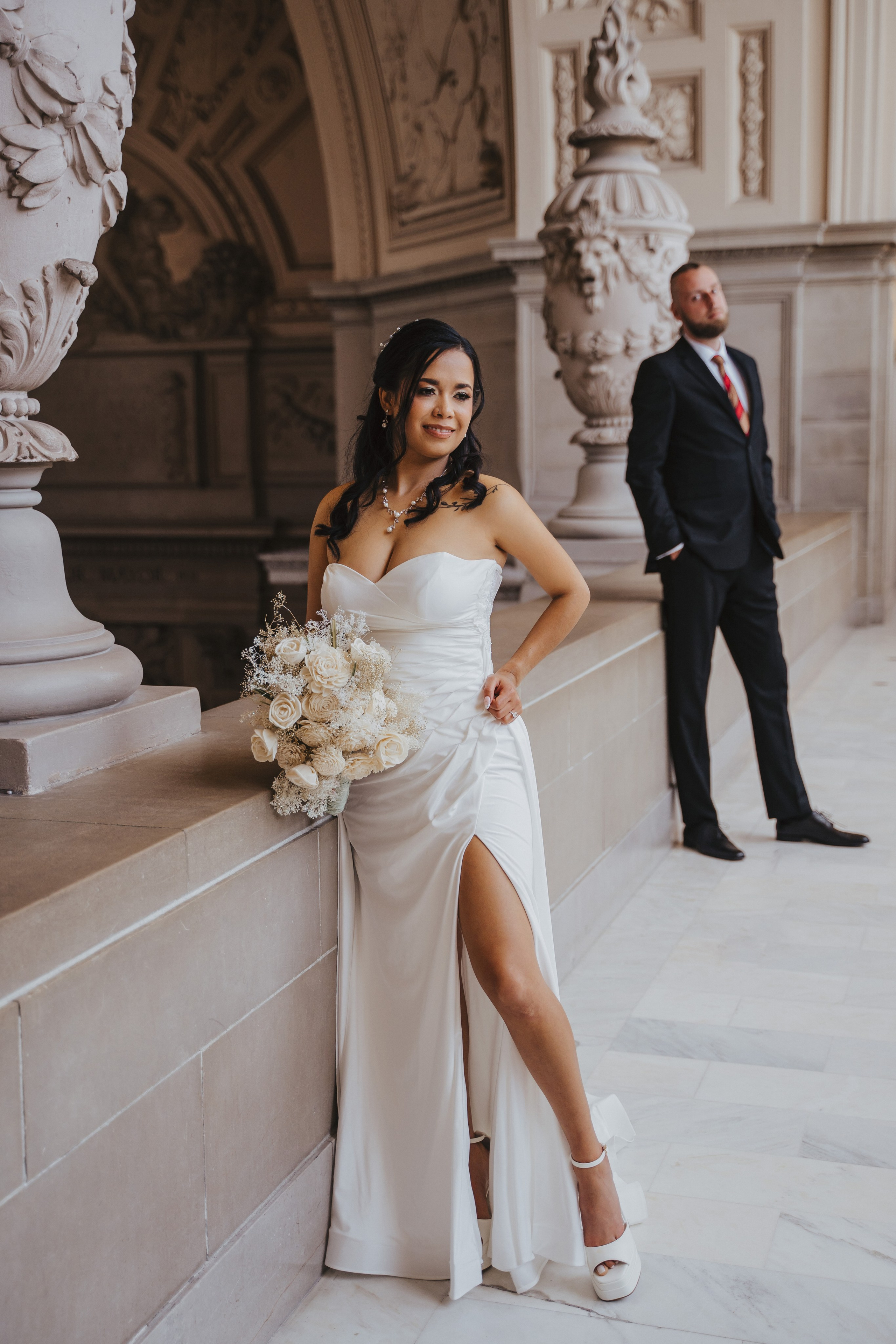 City Hall. Wedding family photographer and videographer California San Francisco Bay Area