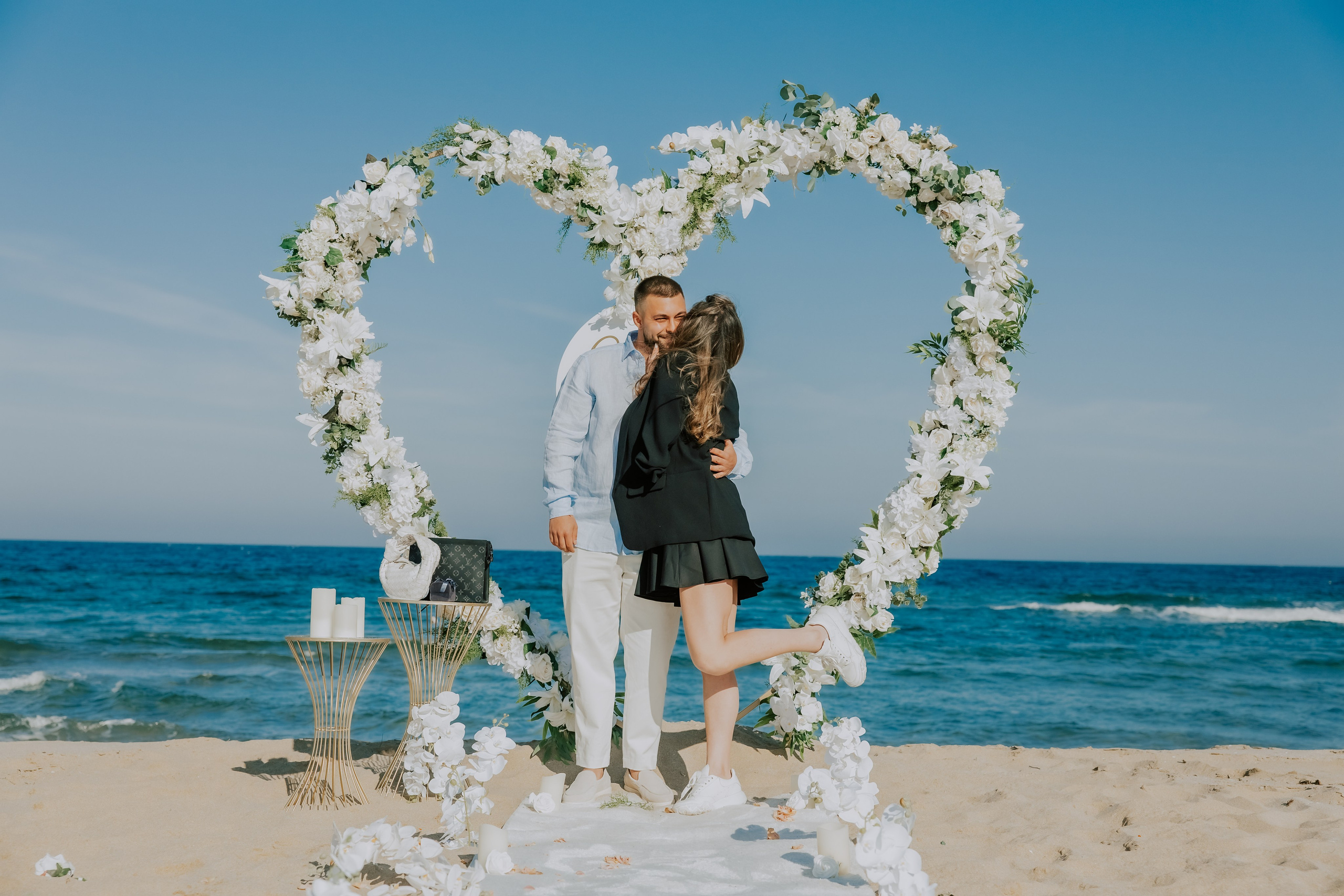 Годеж на плажа. Фотограф Ирина Йотова