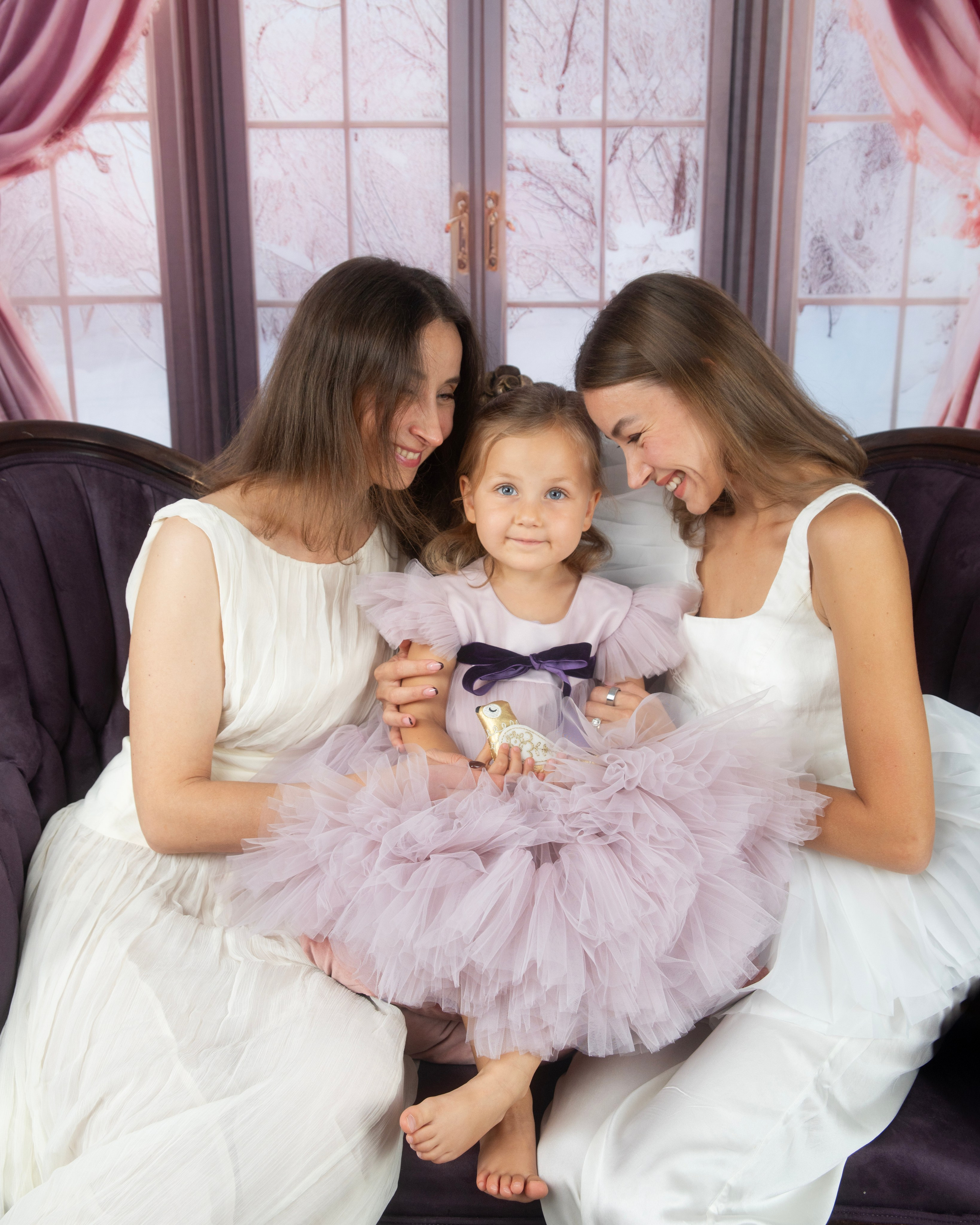 Purple Christmas MINIS. Portrait, kids and family photographer in Wesley Chapel Alina Alice Osipova