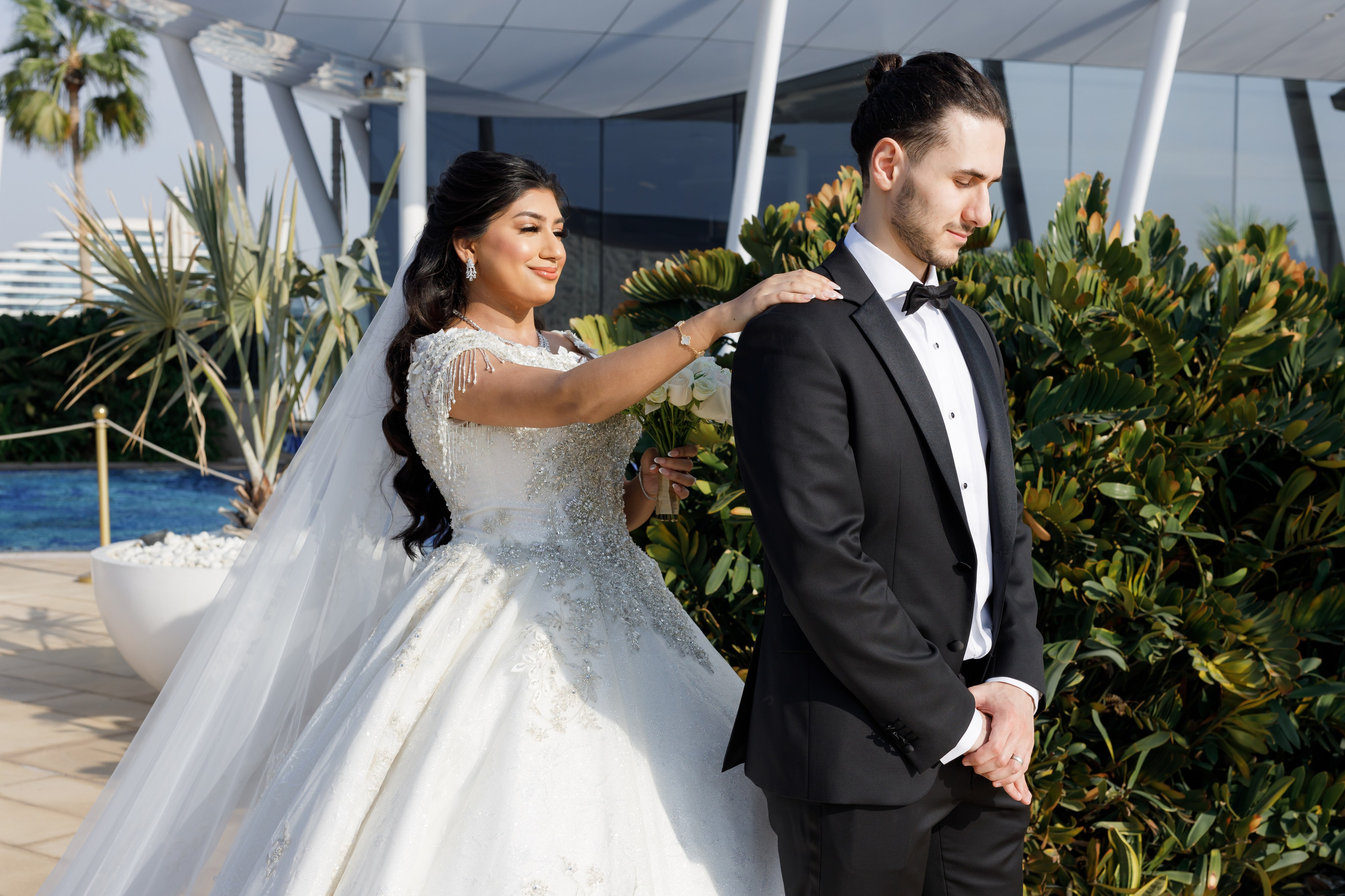 22/12/2023 Burj Al Arab wedding. Photographer Anna Curly | Weddings and Events in Dubai
