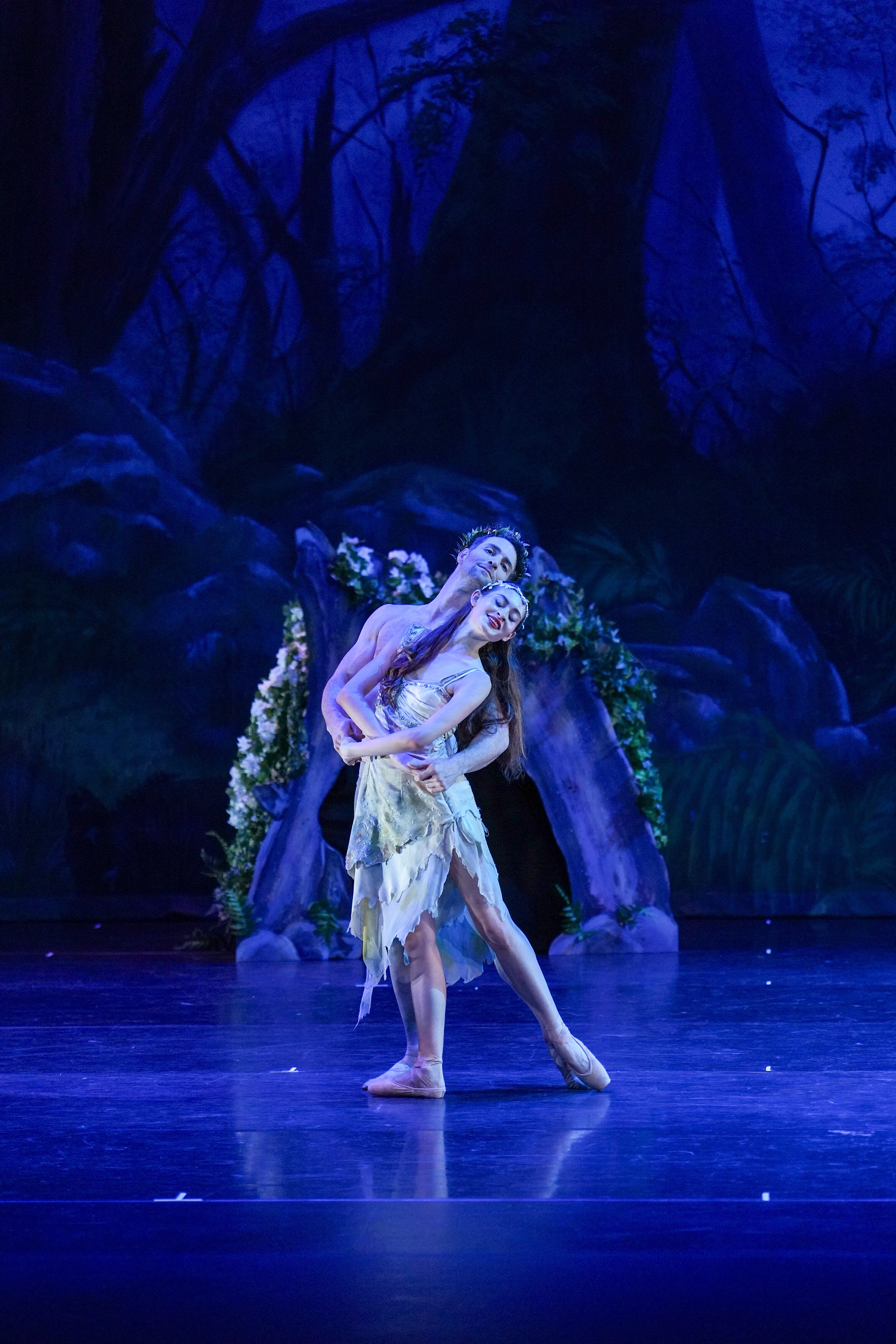 Live performance photography of Santa Clarita Ballet Company dancers on stage