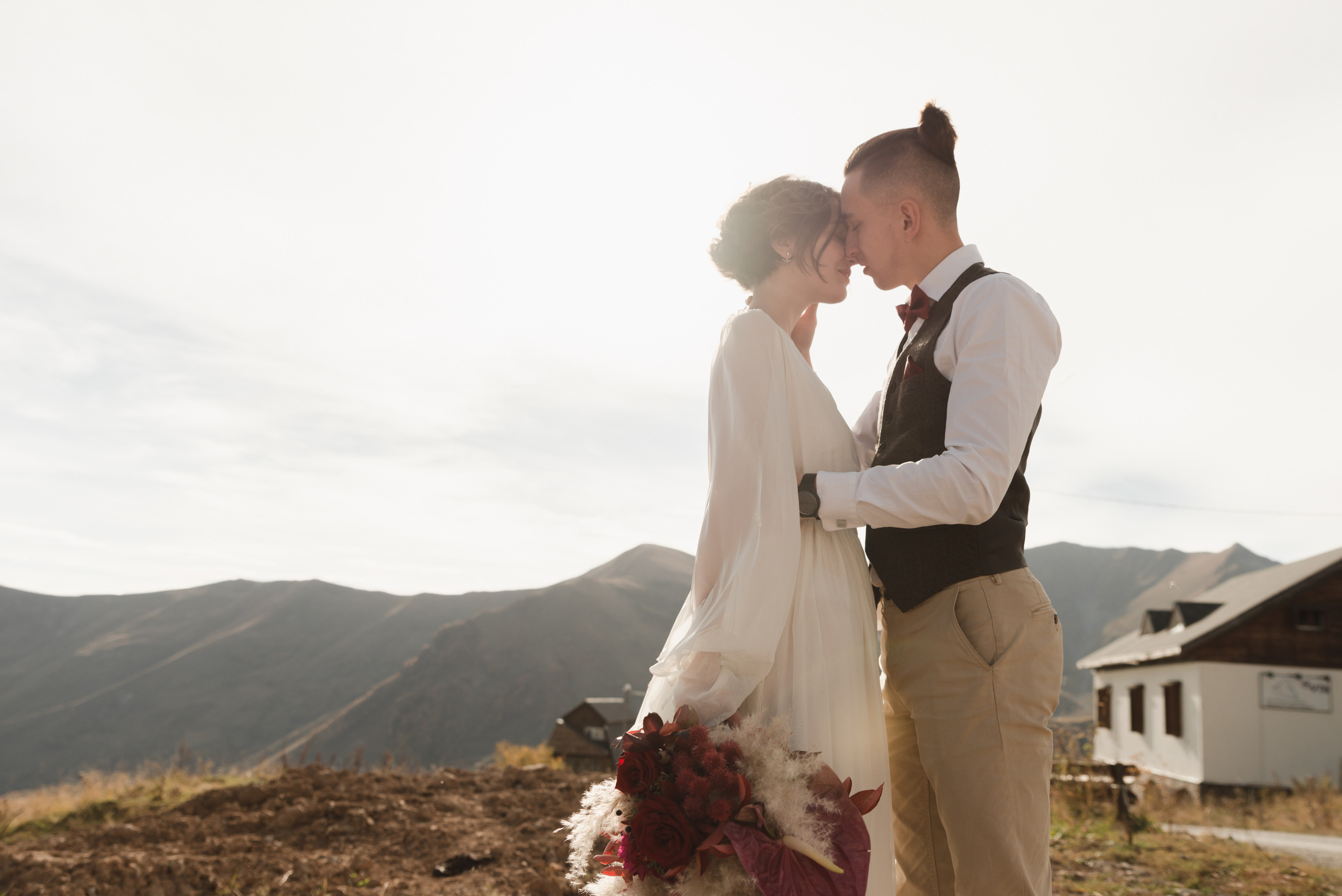 Wedding in Gudauri. Wedding photographer in Georgia, Tbilisi Arina Krasnikova