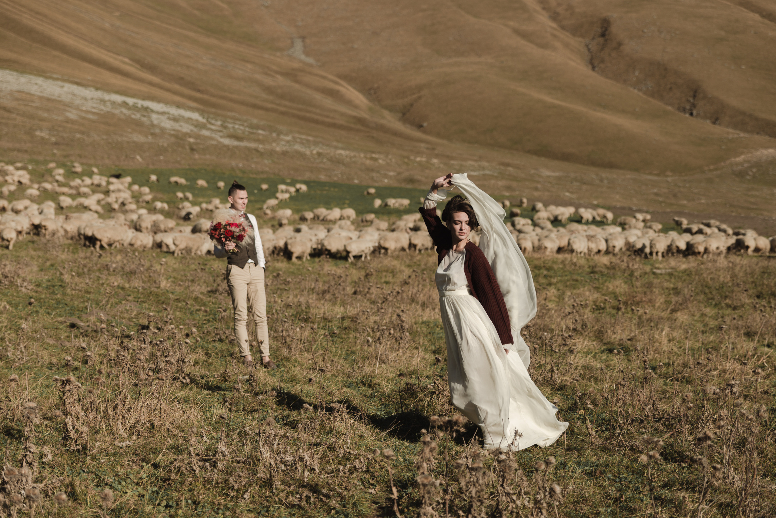Wedding in Gudauri. Wedding photographer in Georgia, Tbilisi Arina Krasnikova