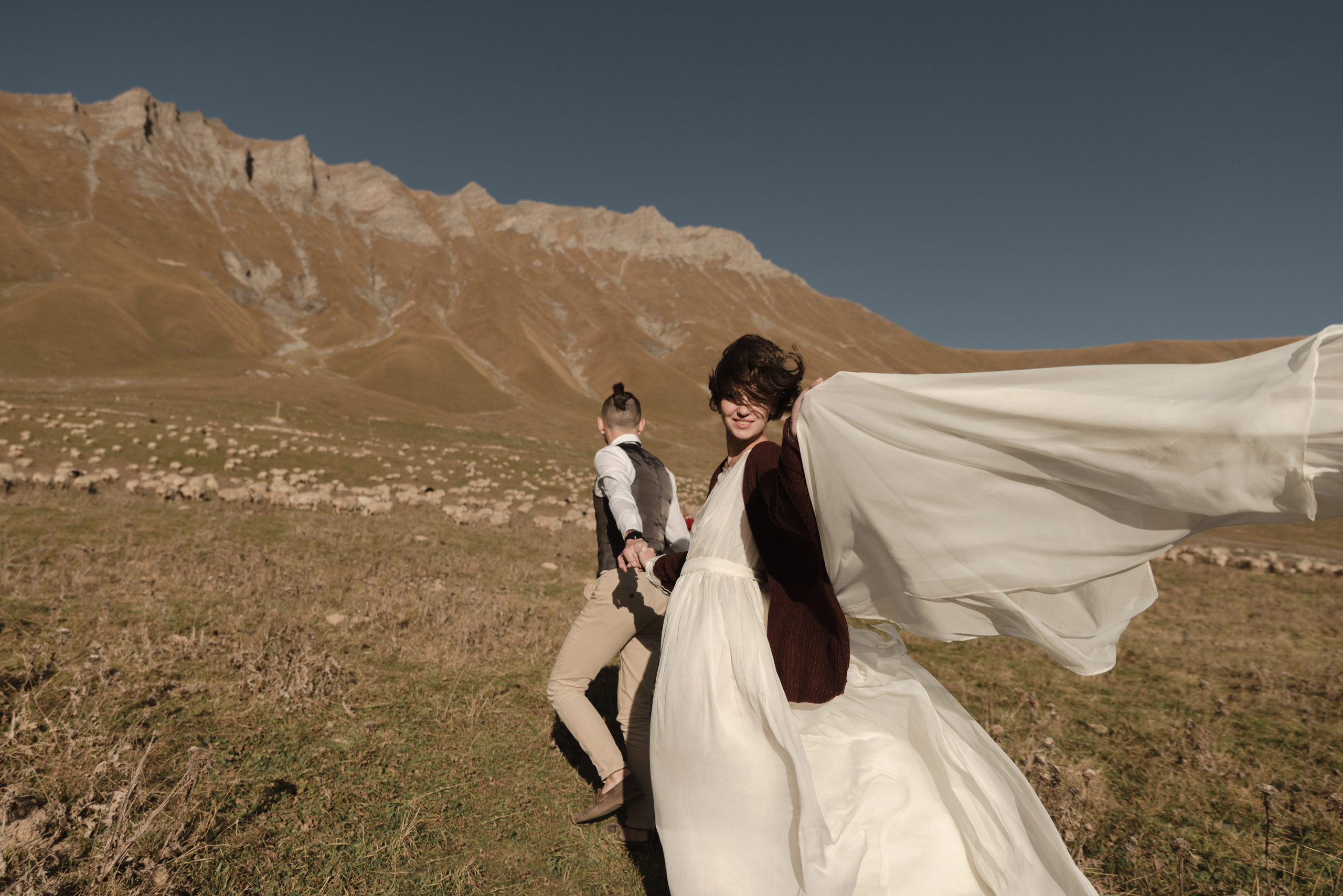 Wedding in Gudauri. Wedding photographer in Georgia, Tbilisi Arina Krasnikova