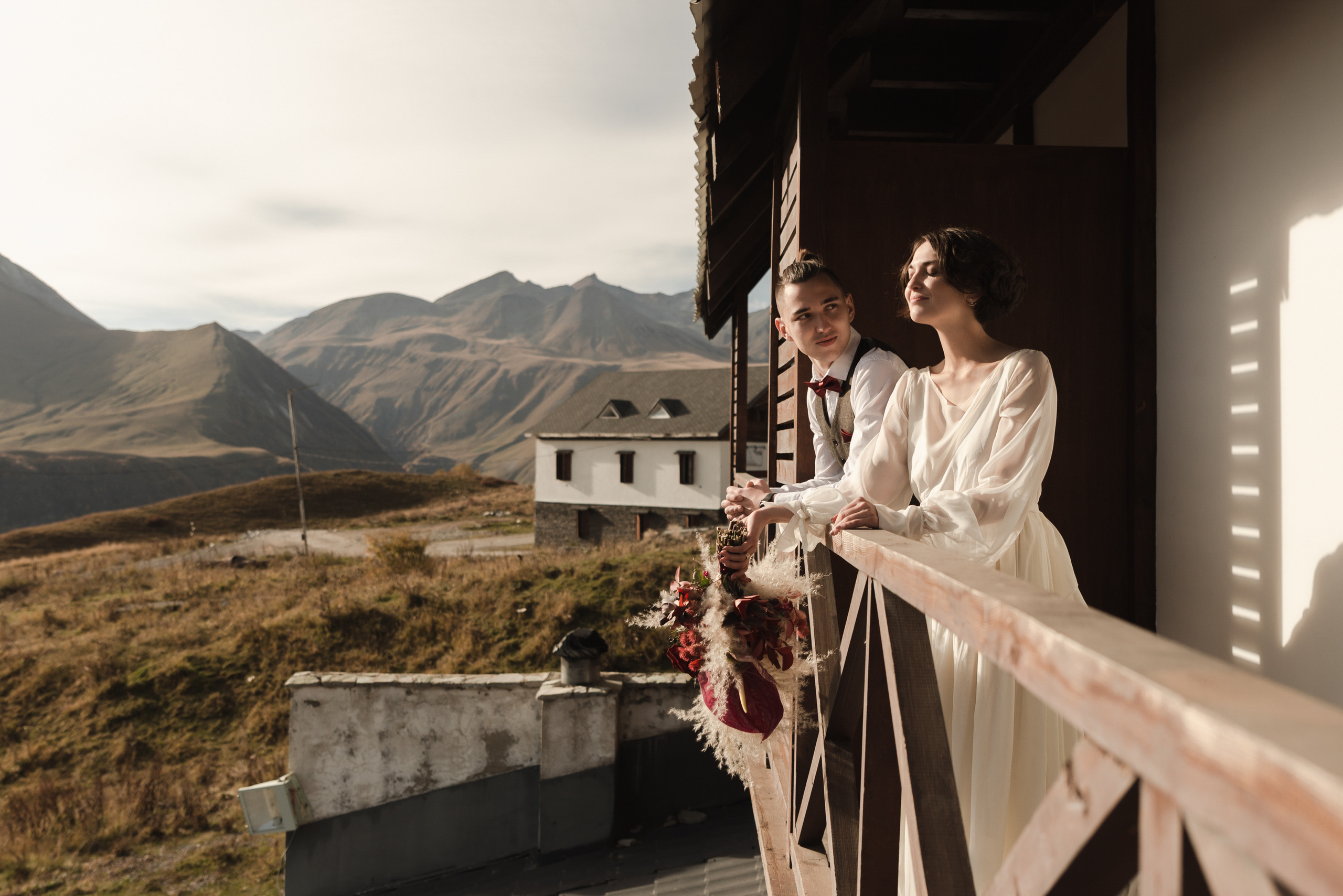 Wedding in Gudauri. Wedding photographer in Georgia, Tbilisi Arina Krasnikova