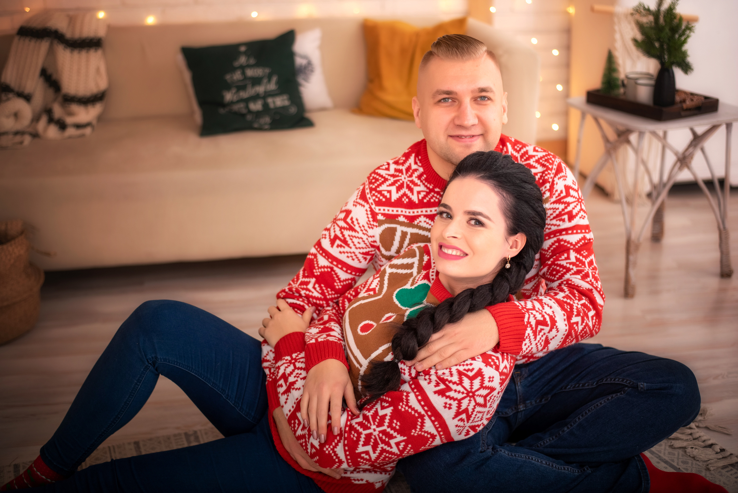 Новогодняя семейная фотосессия. Семейный и детский фотограф в Ташкенте Луиза