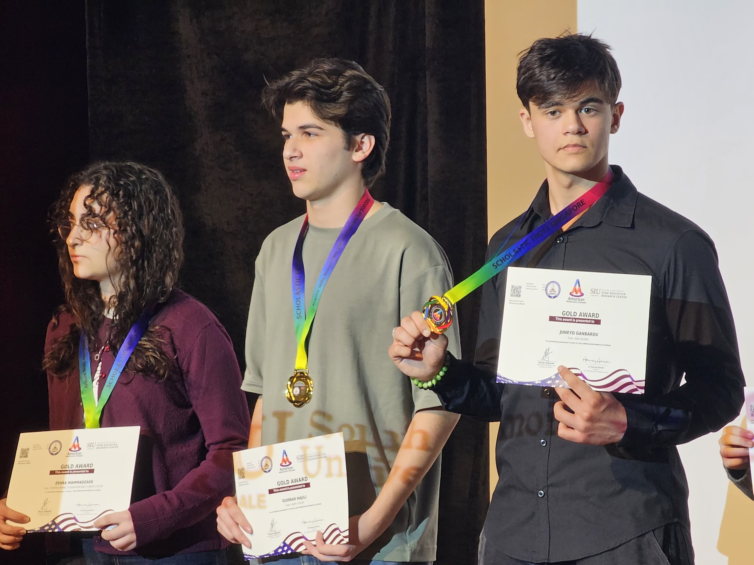 AMO Award Ceremony-Success of the Virtual American Spaces Math Club Founded by Juneyd Ganbarov. IIMACS — The International Institute of Mathematics, AI & Computer Science