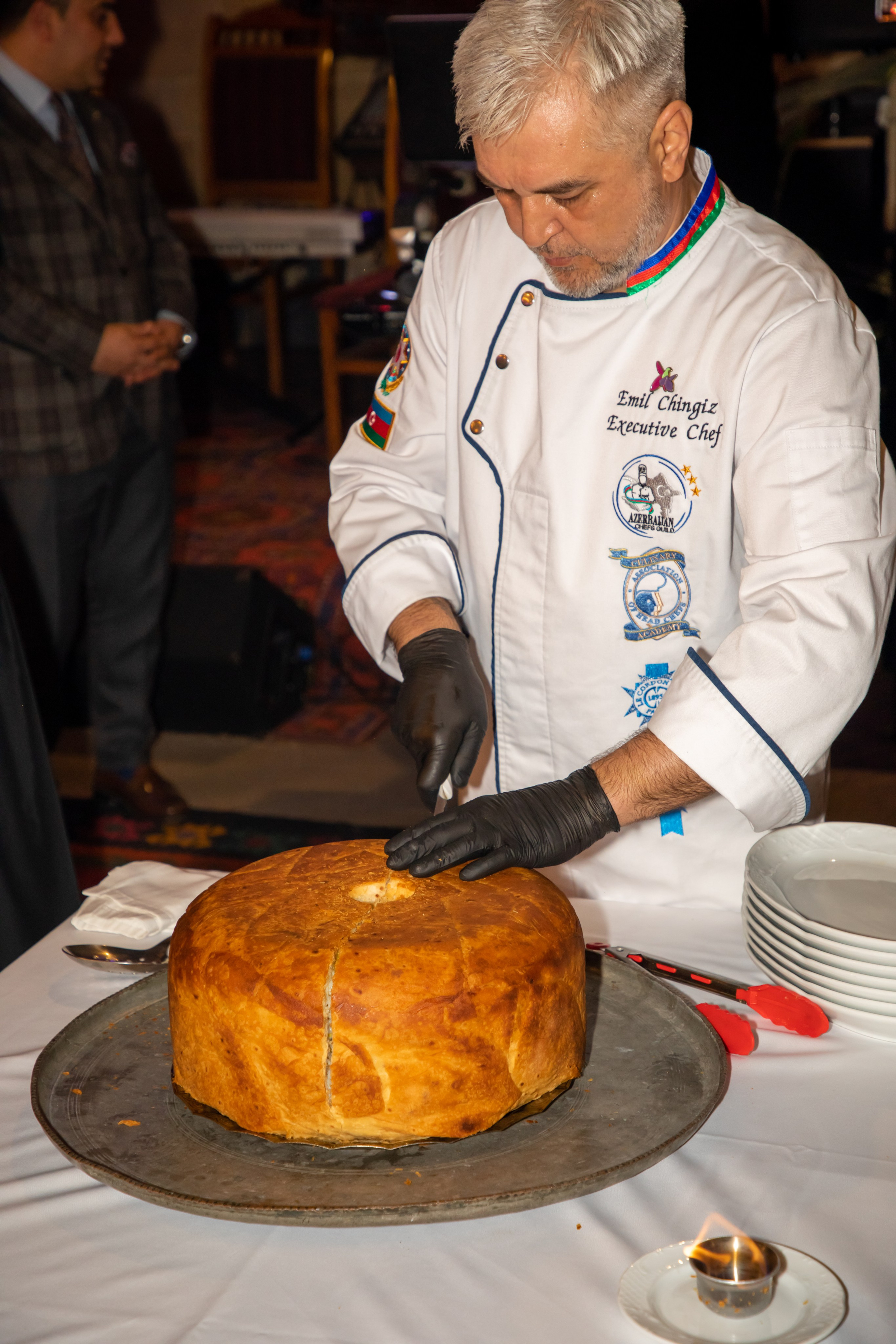 Gala-Dinner with the French Countess, the main etiquette expert Marie de Tilly. Baku Photographer