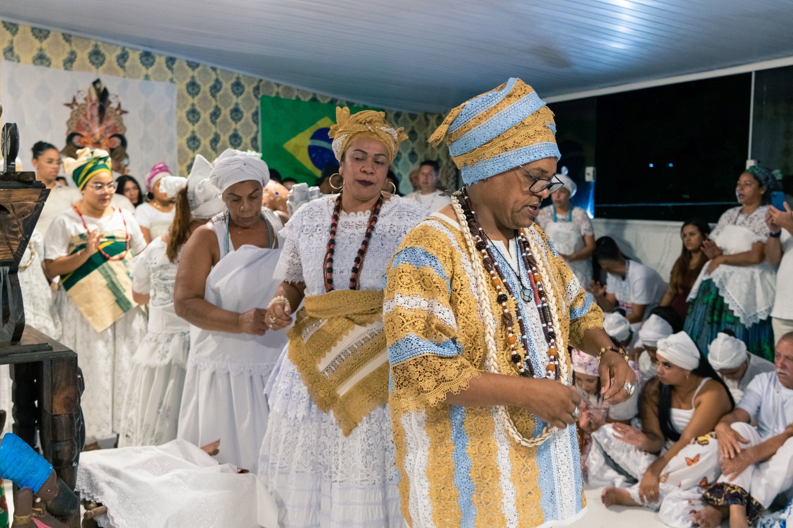 19/04/2025 — Iniciação Oloyê Pablo, Ajoyê Maria Júlia e Iyawo Arthur. Aladá Produções