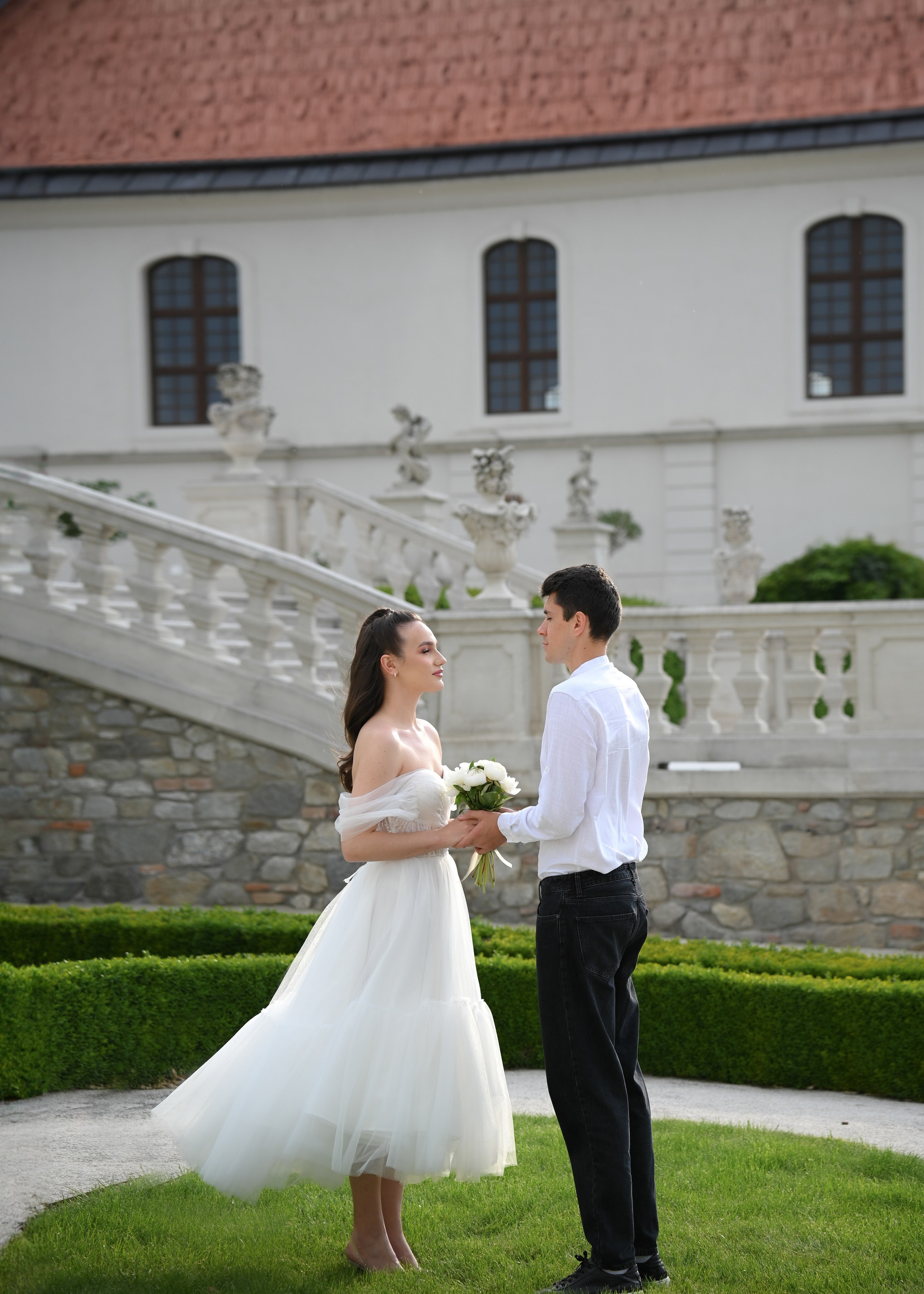 Eugene & Diana in Bratislava Castle. Photo Vienna and Bratislava