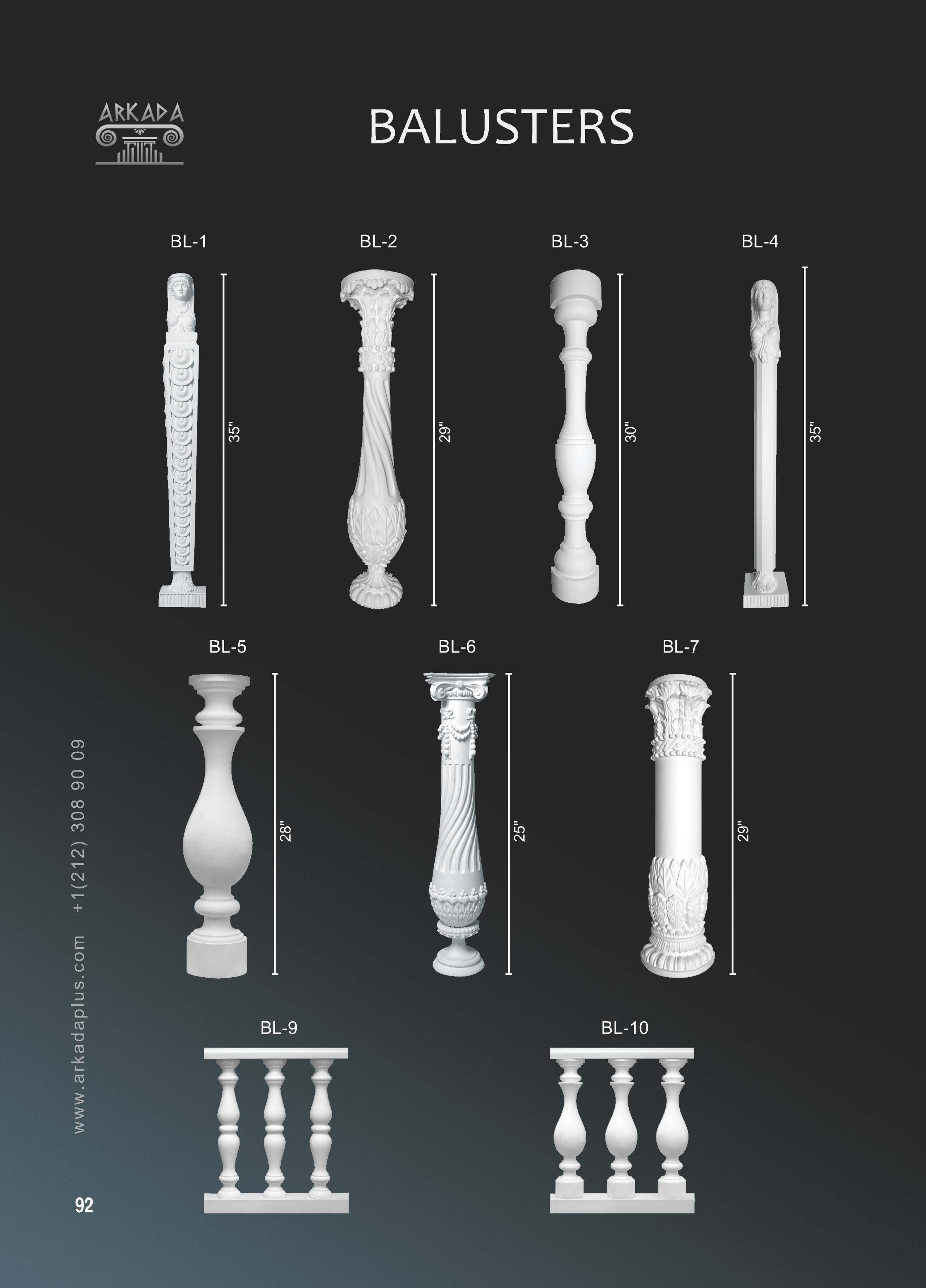 Catalog pages. Plaster molding