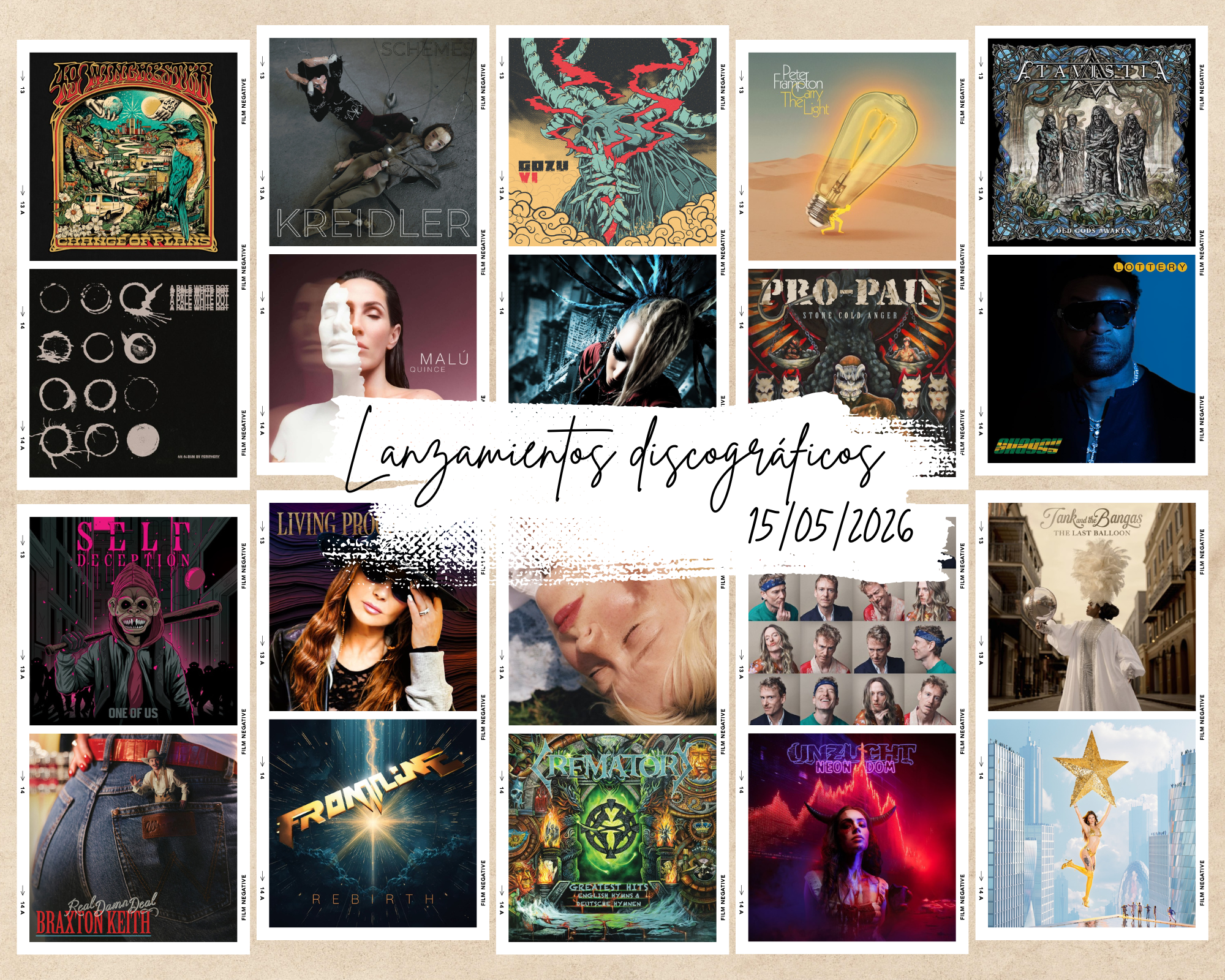 Próximos lanzamientos discográficos más interesantes: 15 de mayo de 2026 | FOTKAI
