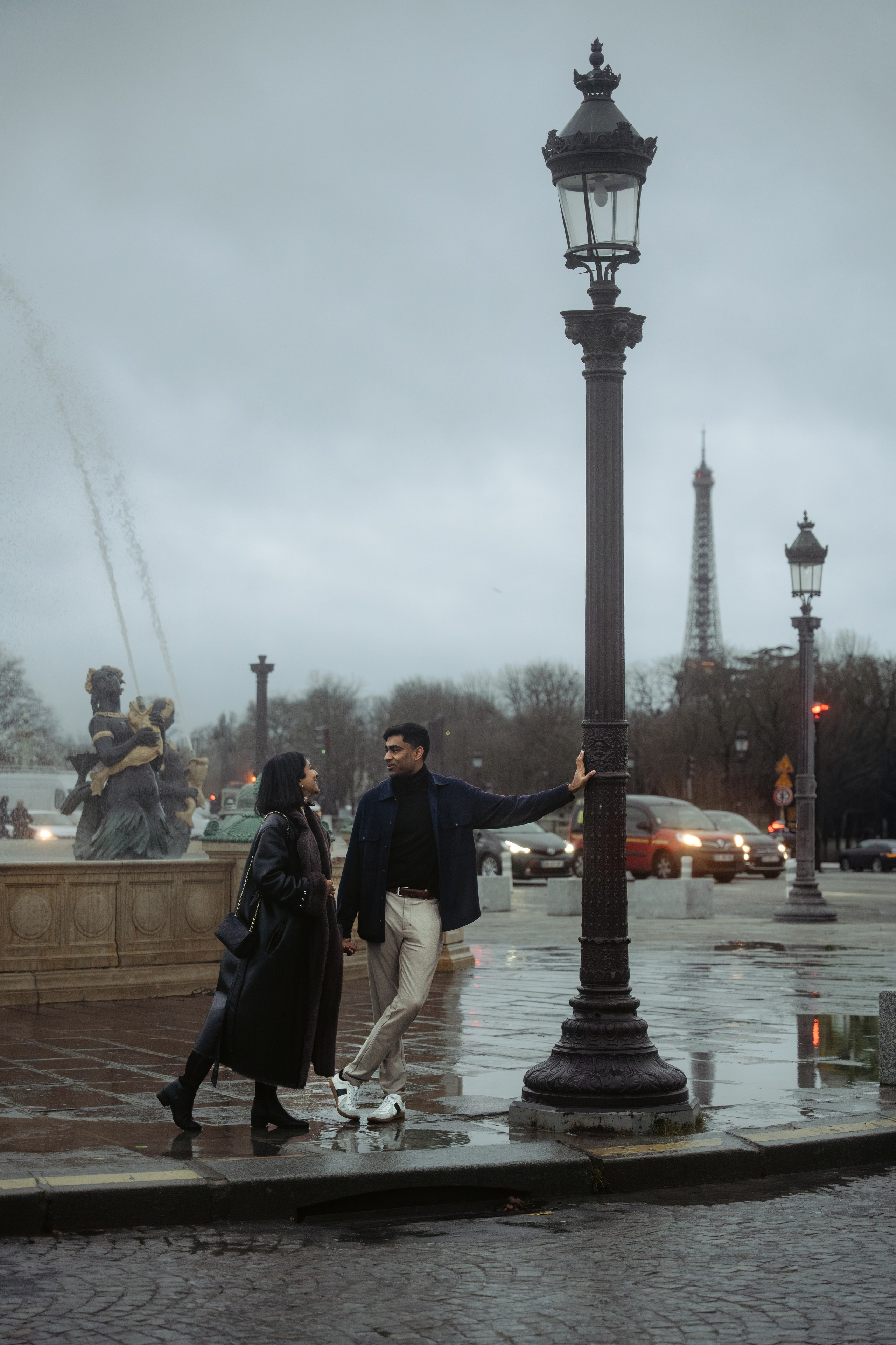 Abi & Sai — Christmas in Paris. Фотограф в Париже Полина Осипова