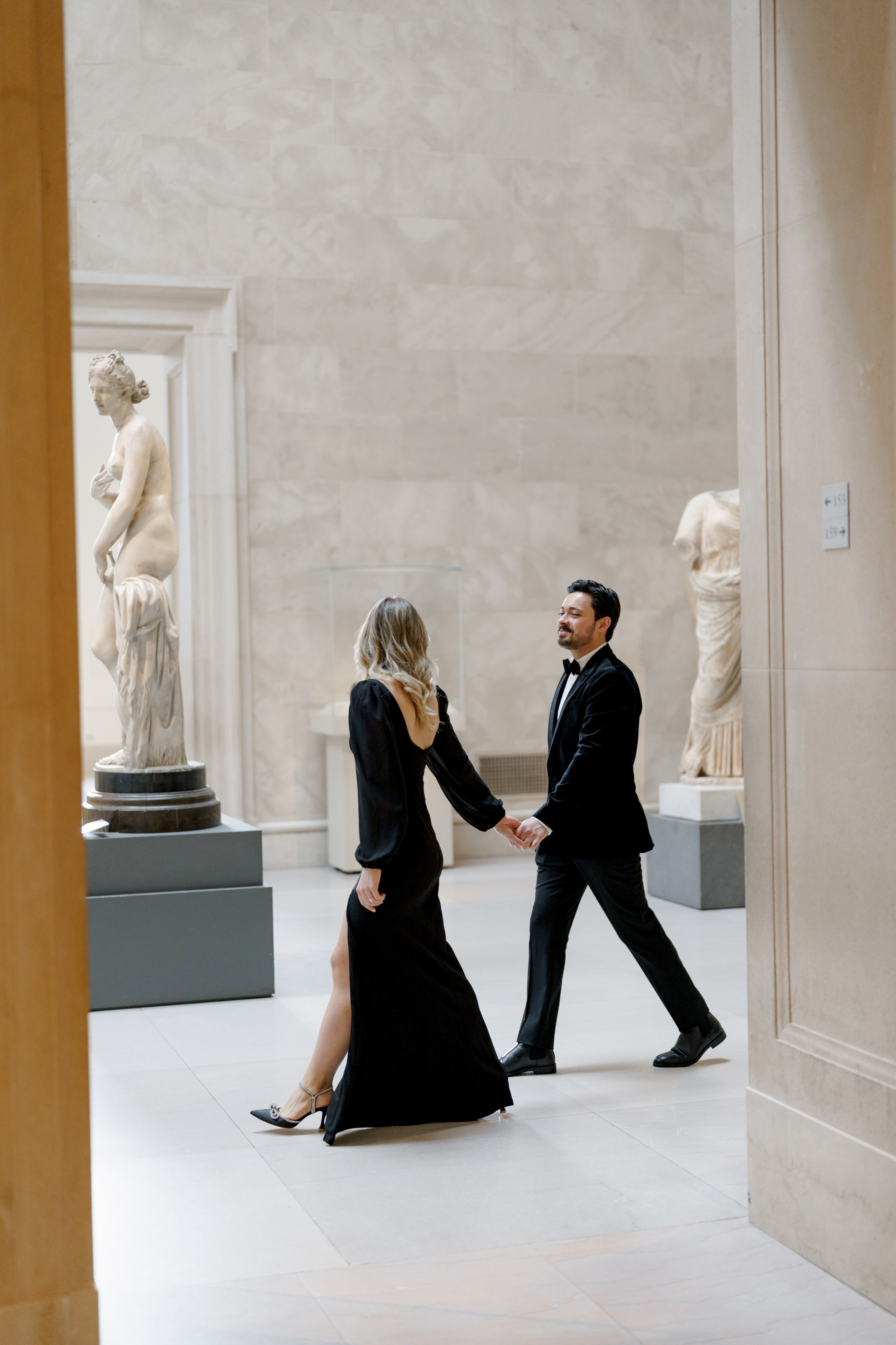 Caroline and Brendan’s Museum MET and Library Engagement Shoot. Wedding photographer and videographer New York | New Jersey