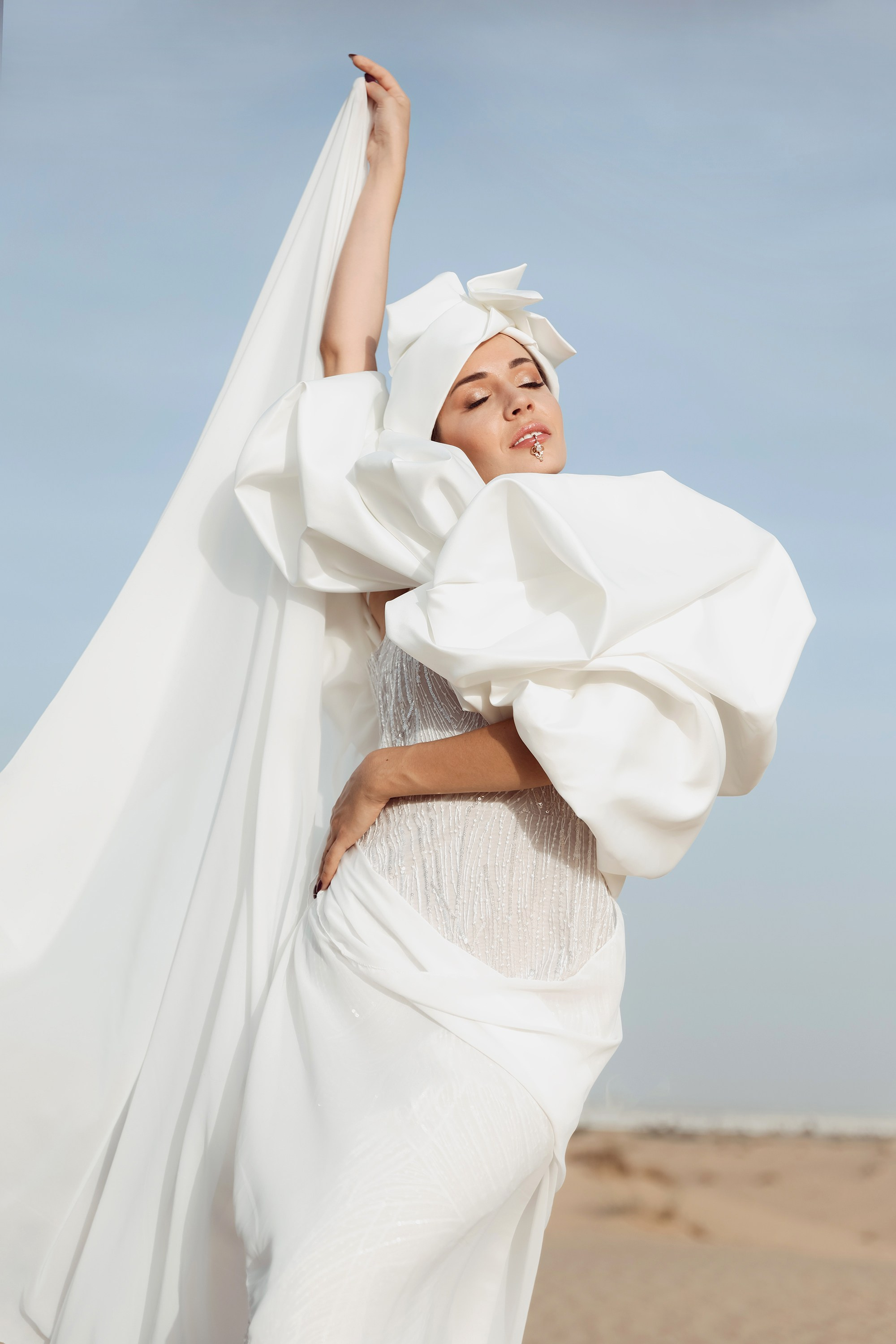 Bride's portrait. Dubai, United Arab Emirates