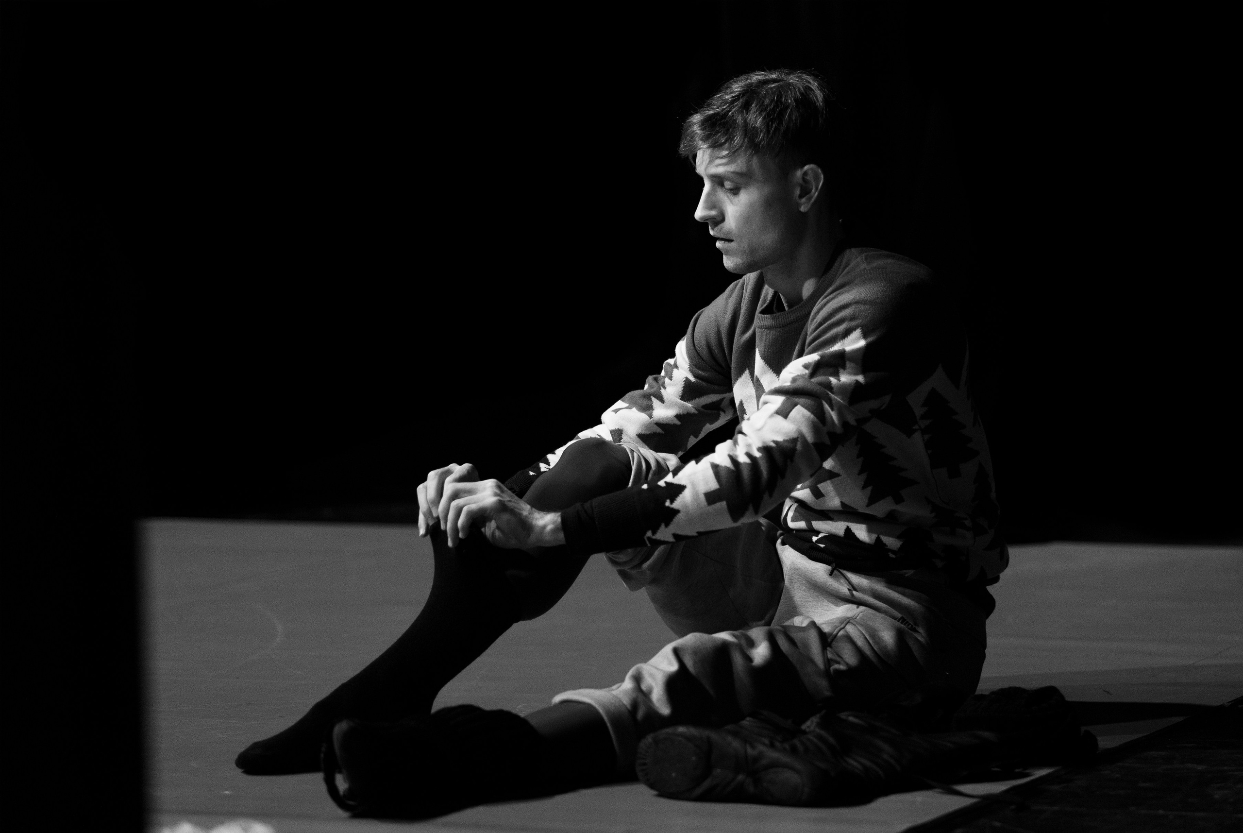 Invisible theater. Ballet and artistic photographer in Prague Francesco Sanvito