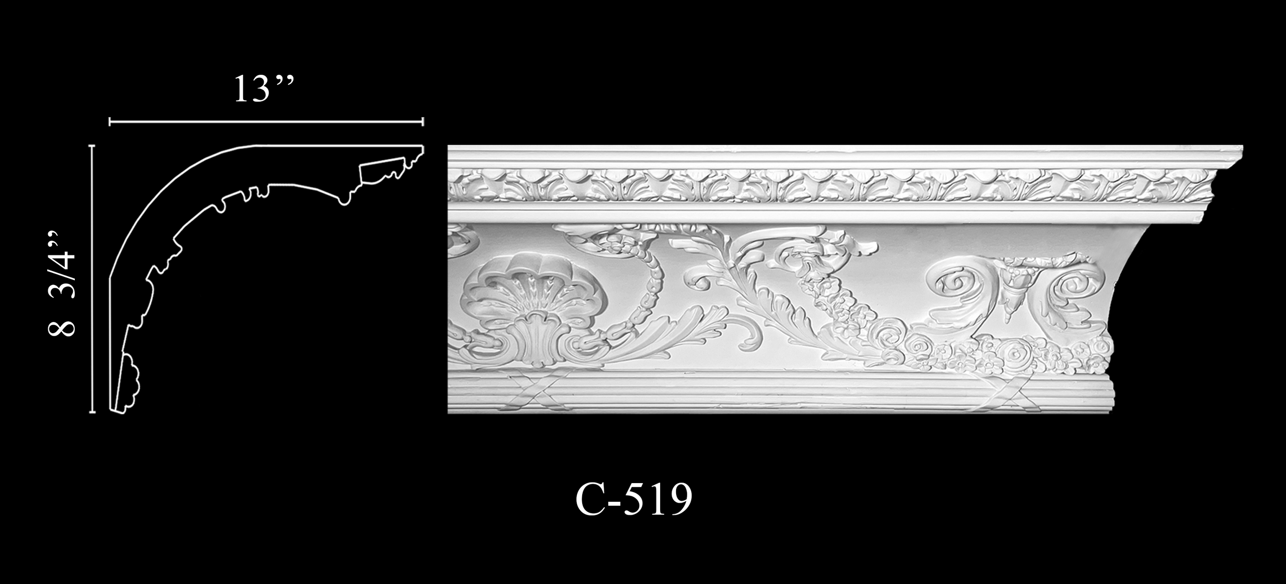 Crown Molding. Plaster molding
