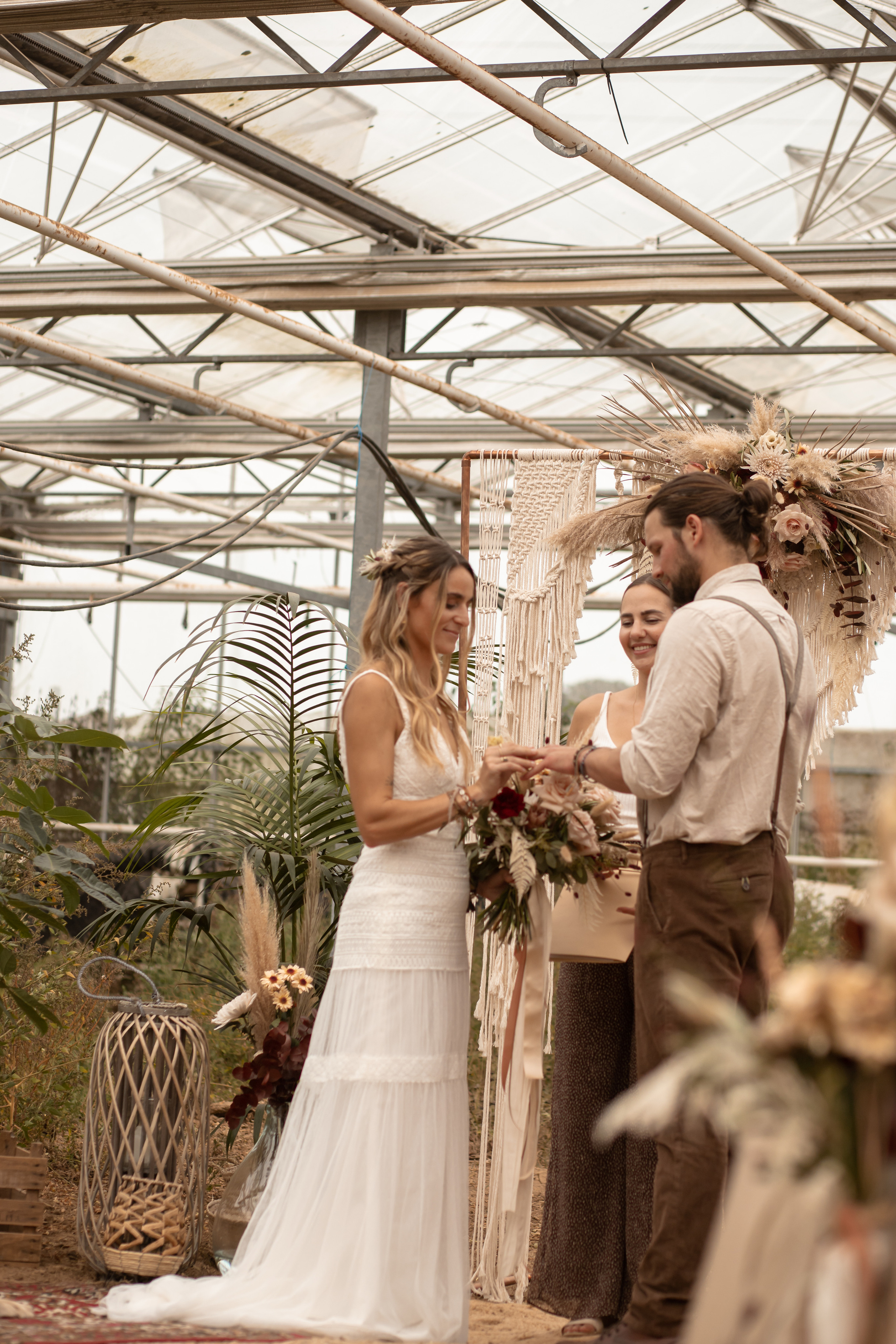 Hochzeit im Gewächshaus. Familien und Hochzeitfotograf in Molbergen, Cloppenburg, Münsterland