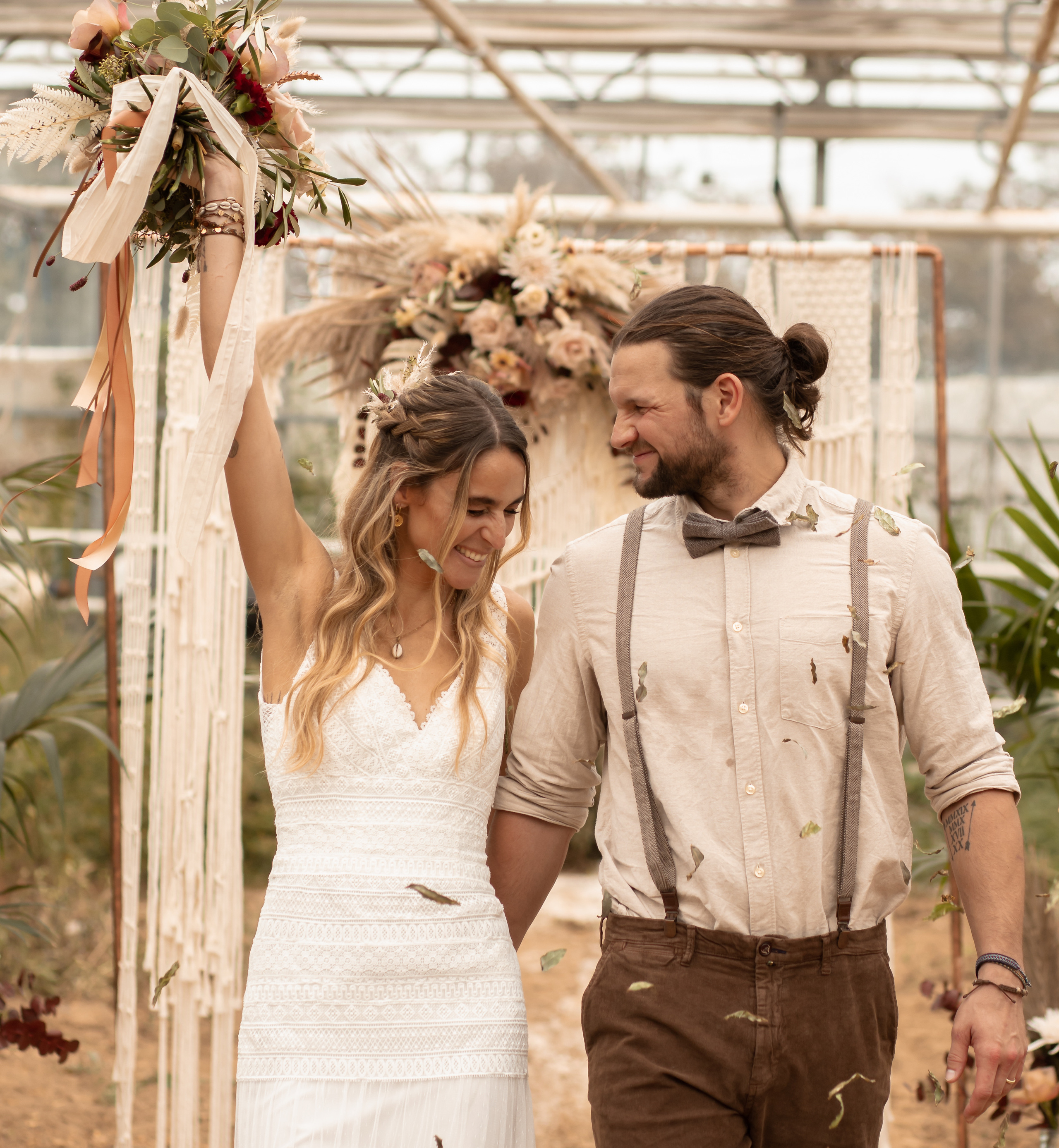 Hochzeit im Gewächshaus. Familien und Hochzeitfotograf in Molbergen, Cloppenburg, Münsterland